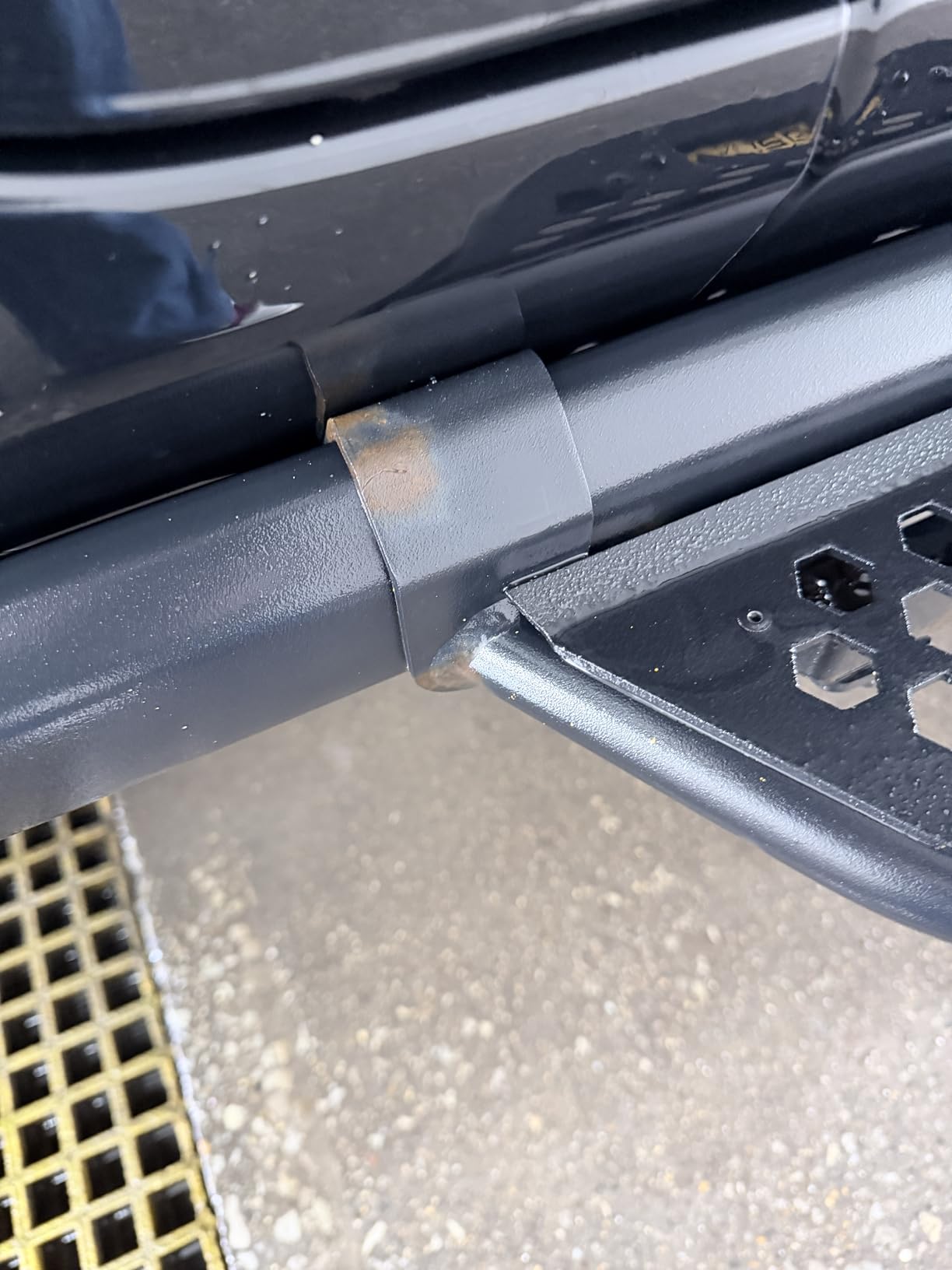 IAG EZ-Step for Jeep Wrangler 2018+ 4 Door & Gladiator 2020+ w/OEM rockrails (Black Logo Plate, 2 Pair) customer photo 2