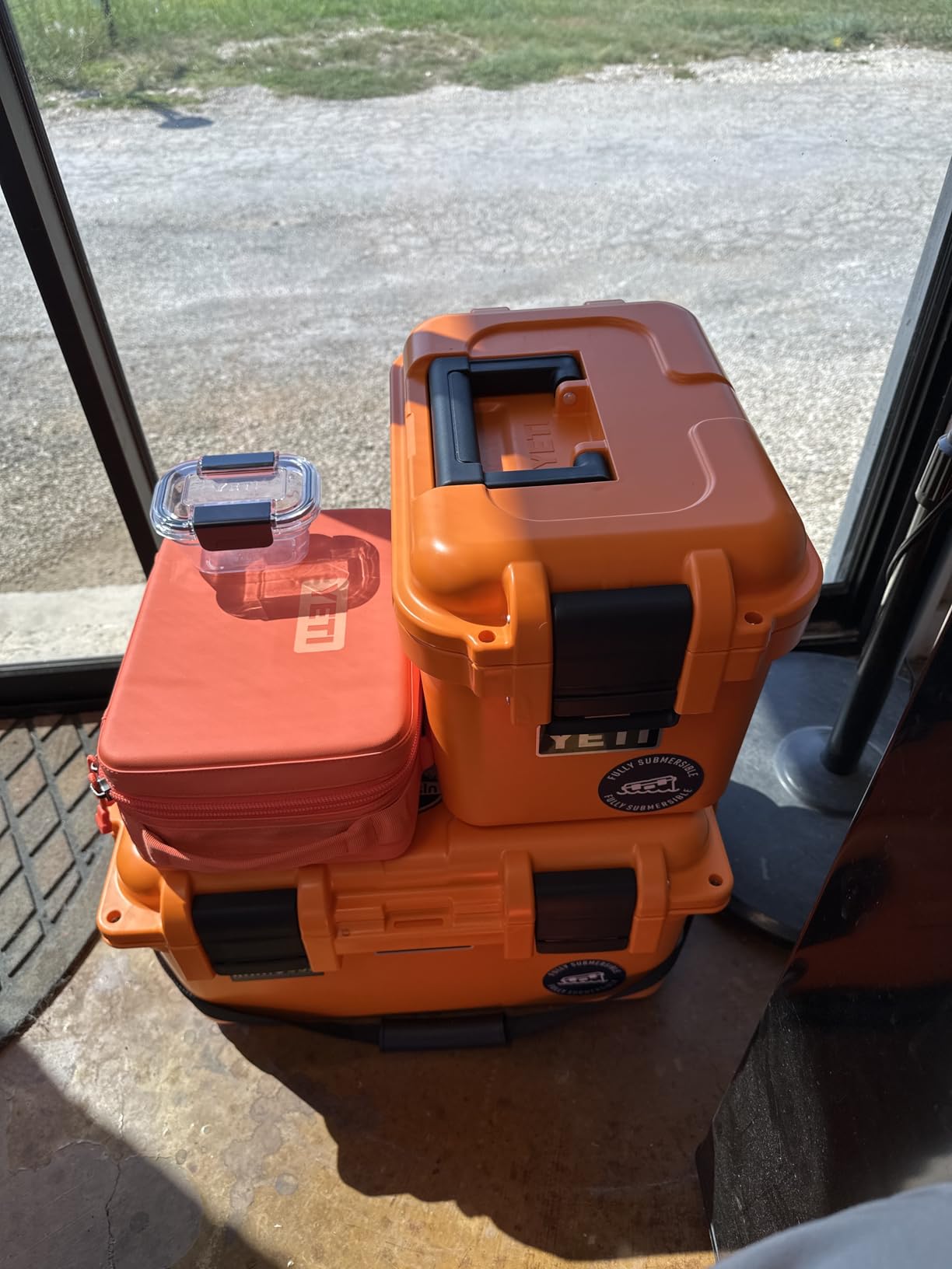 LoadOut 60 GoBox Divided Waterproof Cargo Case, Dry Box, Camera Case, Fishing Tackle Box, Tan customer photo 1