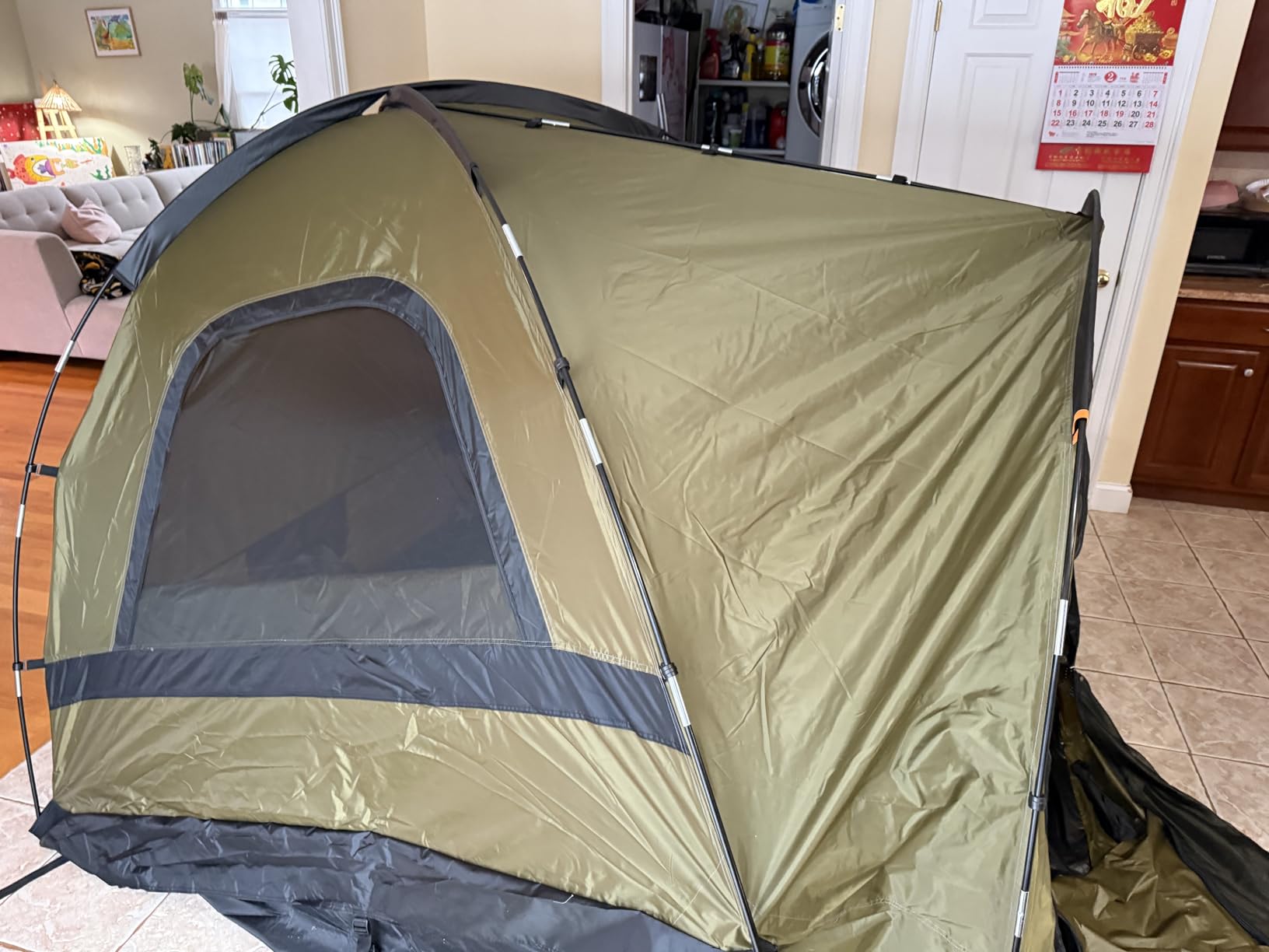 Truck Bed Tent, Waterproof PU3000mm Pickup Truck Tent for Camping Bed, 2-3 Person Sleeping Truck Tent, Portable for Car Camping customer photo 2