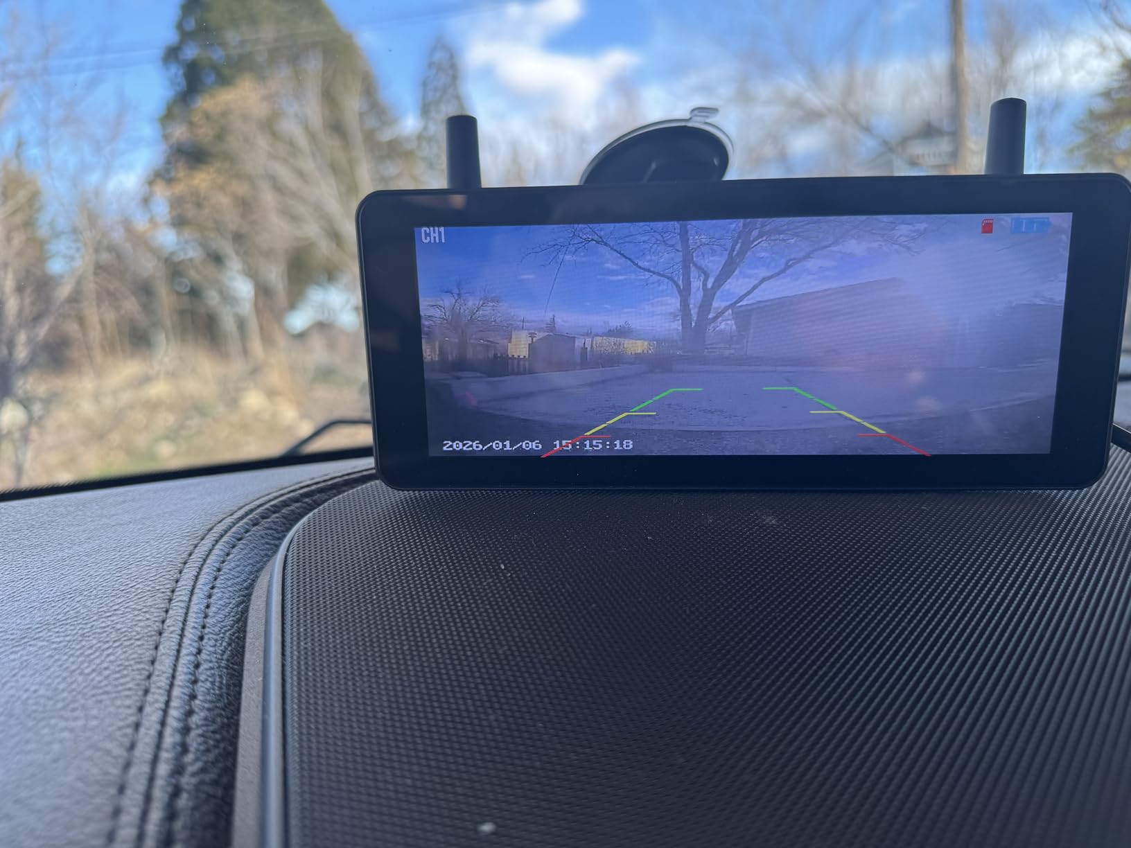 AUTO-VOX Solar Wireless Backup 2 Cameras: 2-Min DIY Install, Dual Channel Stable Signal DVR Monitor, 7.2