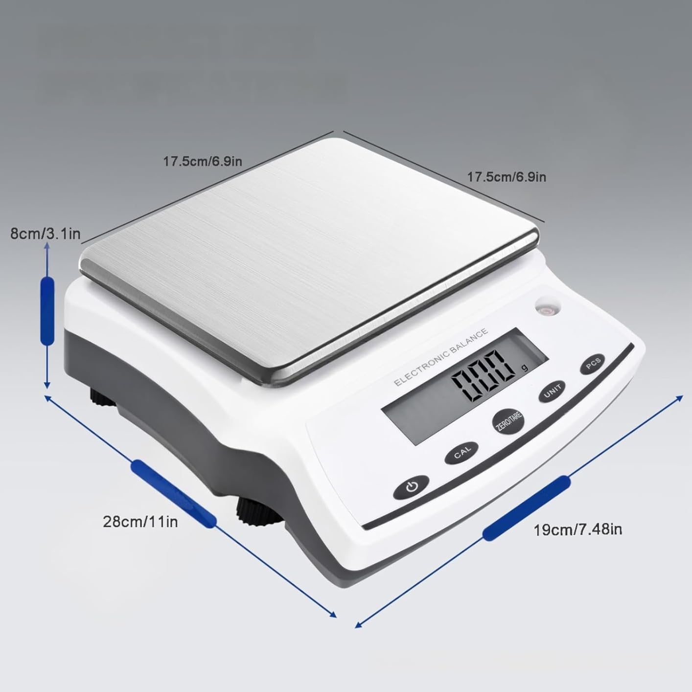 RESHY Lab Scale 5000g x 0.01g, High Precision Digital Analytical Balance with Calibration Weights, 0.01g Accuracy Scientific Gram Scale for Jewelry, Kitchen, Food, Powder, Chemical Use customer photo 1