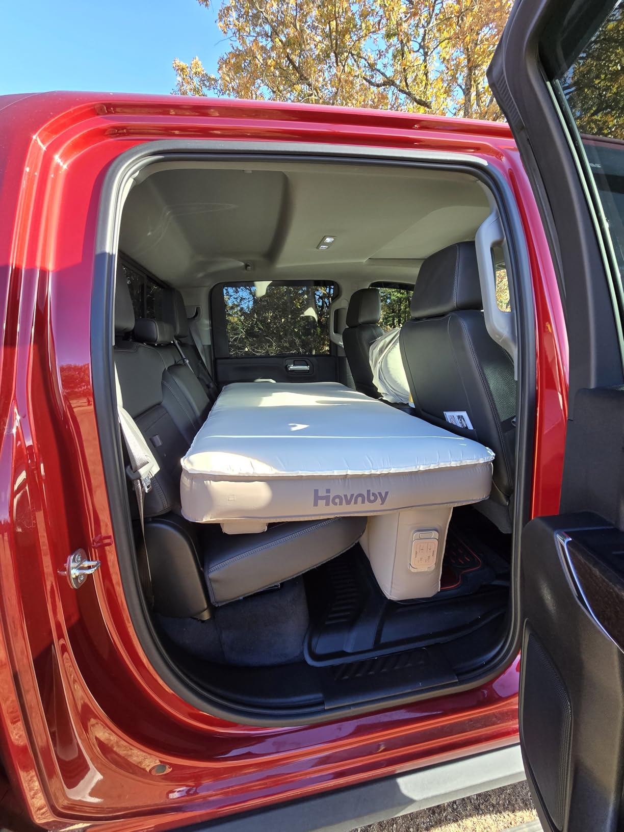 Truck Mattress, TPU Air Foam Camping Bed, Back Seat Inflatable CozyPad with Rechargeable Built-in Pump, Portable Travel Sleeping Sleeping Mattress for Pickup Trucks customer photo 2