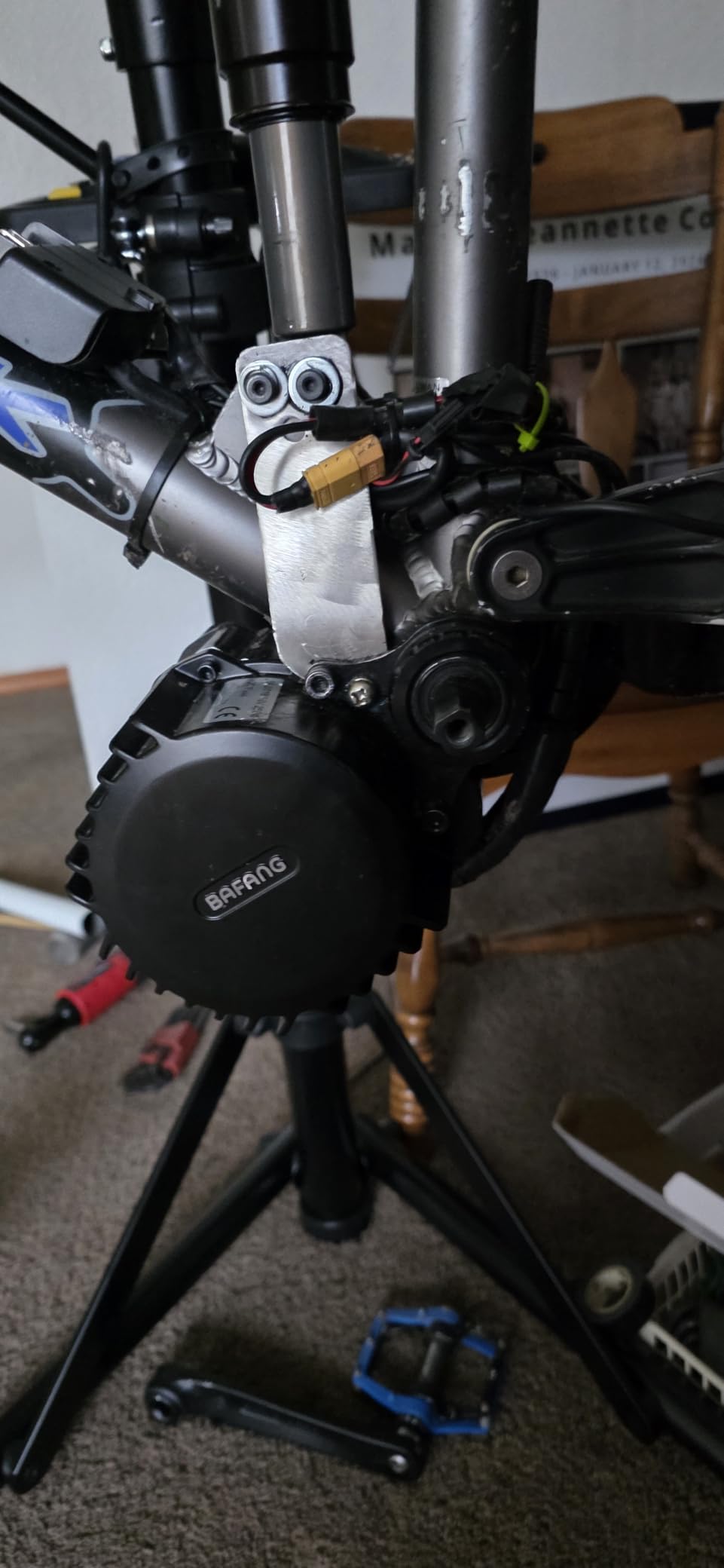 1000W Mid Drive Kit 52V BBSHD 68MM Ebike Conversion Motor Kit, Electric Bike M615 Optional 500C DM03 P860C C18-9 B02N T1 Display with 52V 20Ah Yingwu Battery customer photo 2