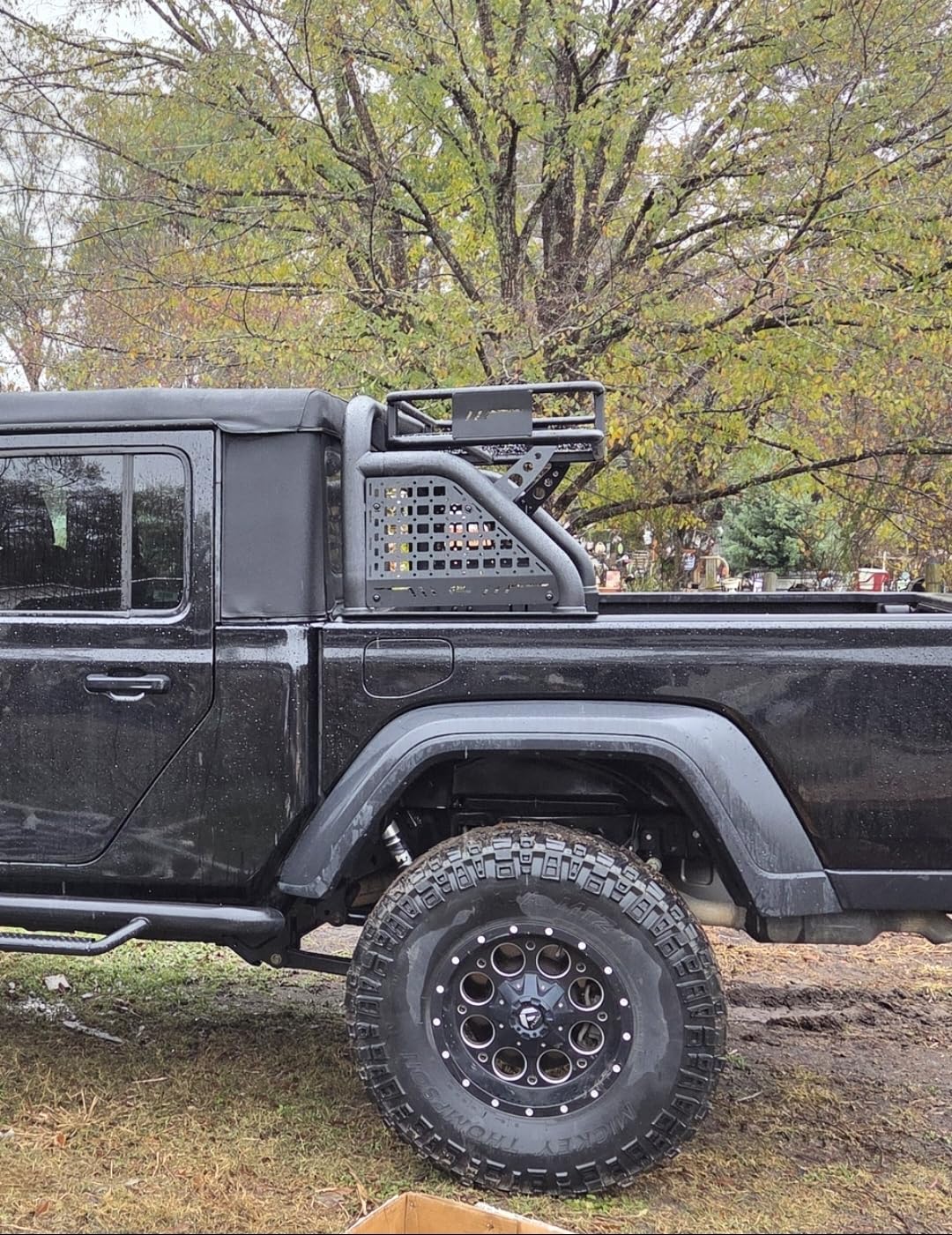 JOYTUTUS Roll Bar for Truck with Cargo Basket for Gladiator JT 2020-2026 & Tacoma 2015-2023, Heavy-Duty Extendable Chase Rack for Mid-Size Truck, Holds up to 660LB customer photo 1