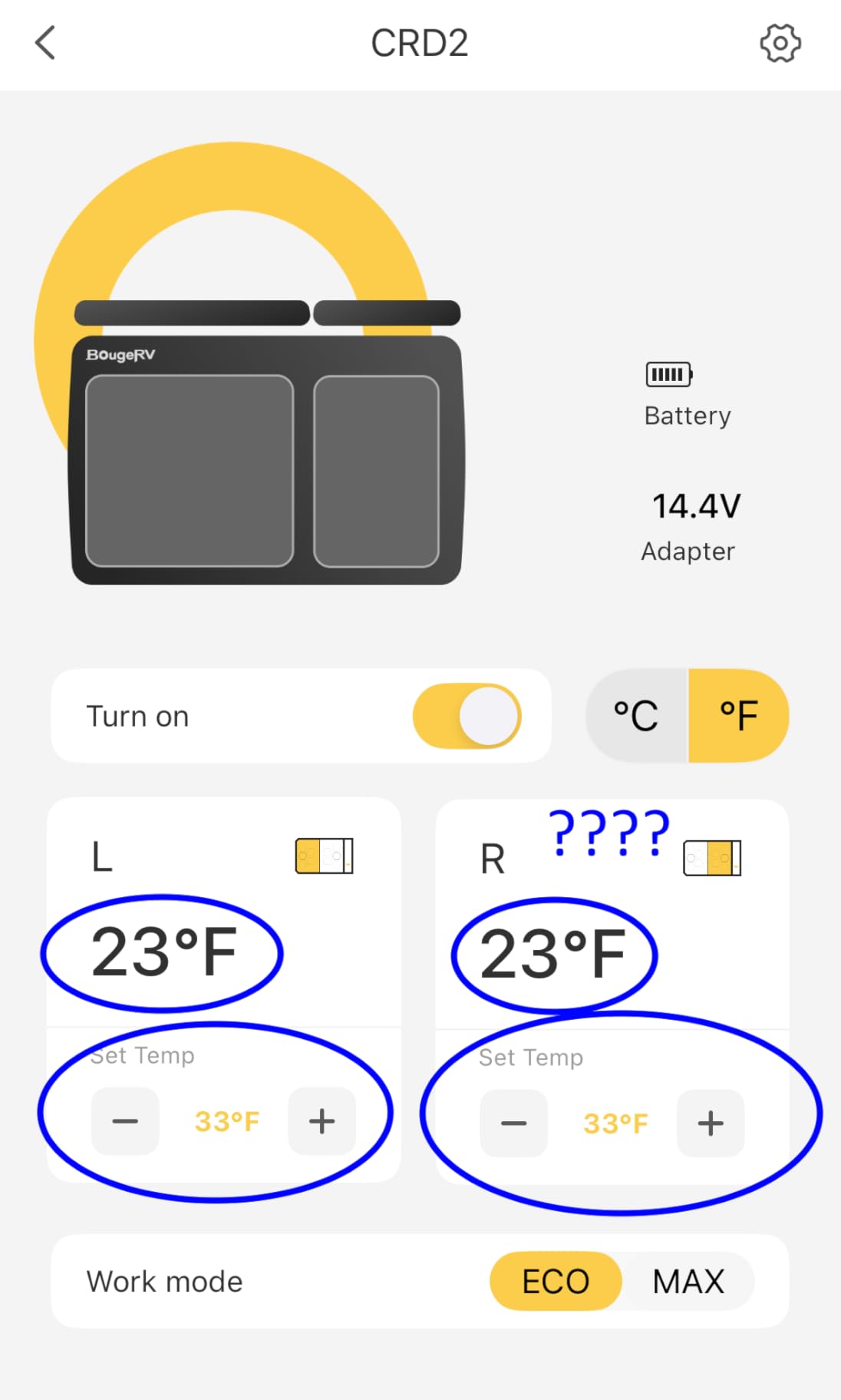 BougeRV 12 Volt Car Refrigerator, CRD2 43 Quart Portable Fridge Freezer with APP Control, -4F to 68F Dual Zone Compressor Electric Cooler 12/24V DC, 110~240V AC for Overlanding, Camping, RV, Truck customer photo 2