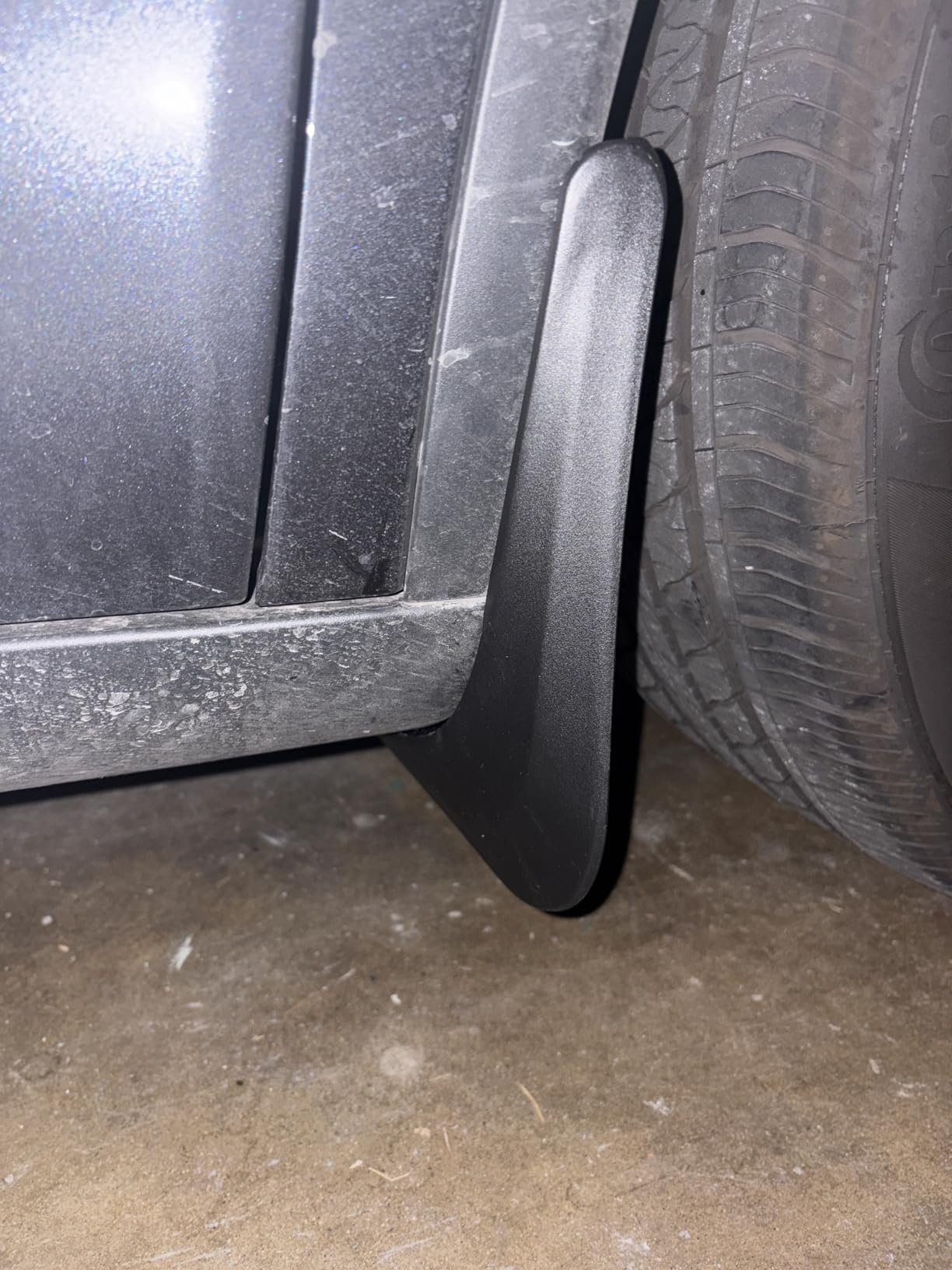 Wigoo 2026 New Tesla Model Y Juniper Accessories Mud Flaps No Drilling [Stay Clean, Protect Paint] All Weather Guards Body Kits for Tesla New Model Y 2025 2026 Juniper, Thicker Version (Set of 4) customer photo 1