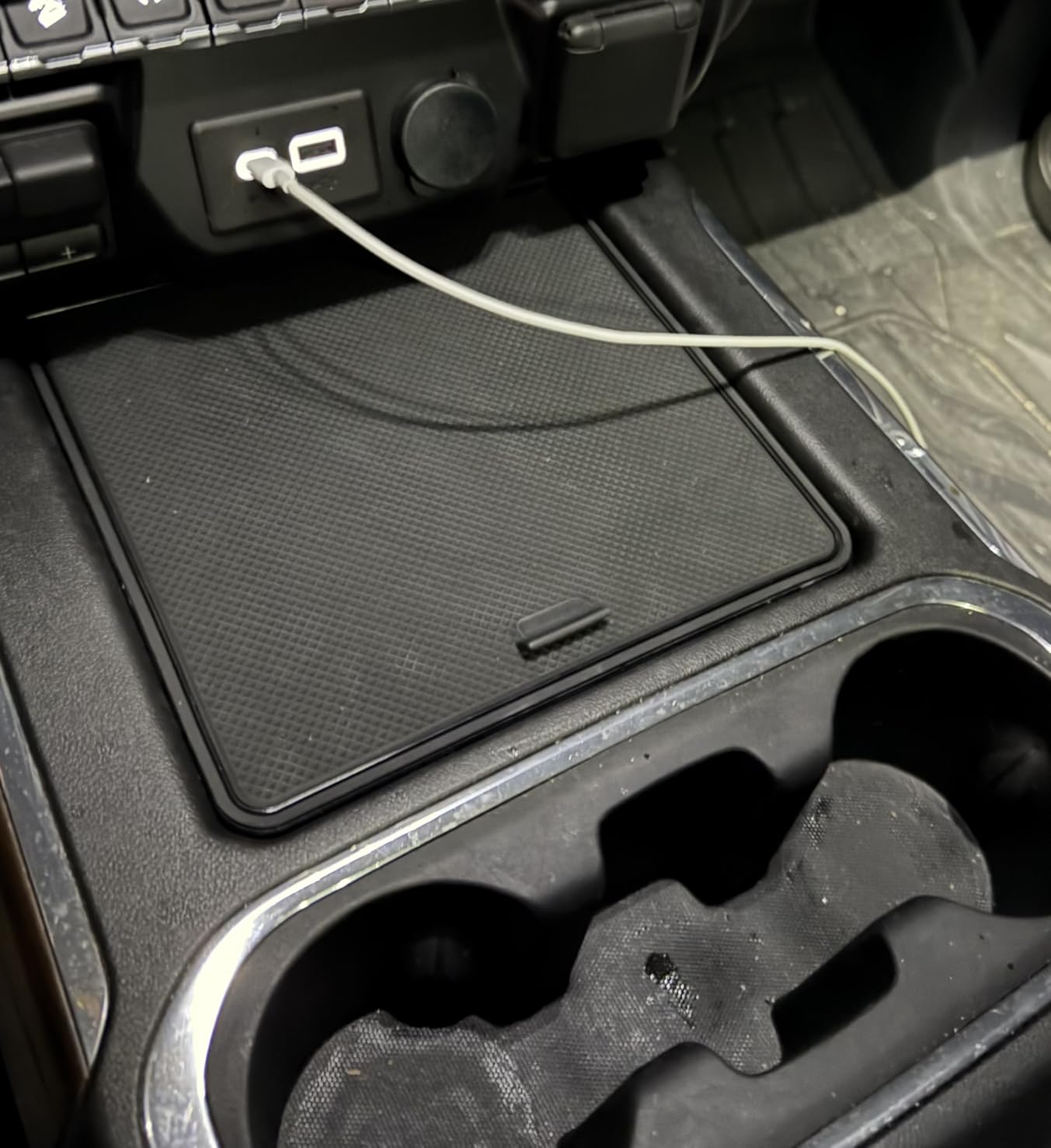 Center Console Compartment Cover Hidden Organizer Fits 2019-2022 Chevy Silverado/GMC Sierra 1500 and 2020-2023 Chevy Silverado/GMC Sierra 2500HD 3500HD Accessories (Full Console w/Bucket Seats Only) customer photo 2