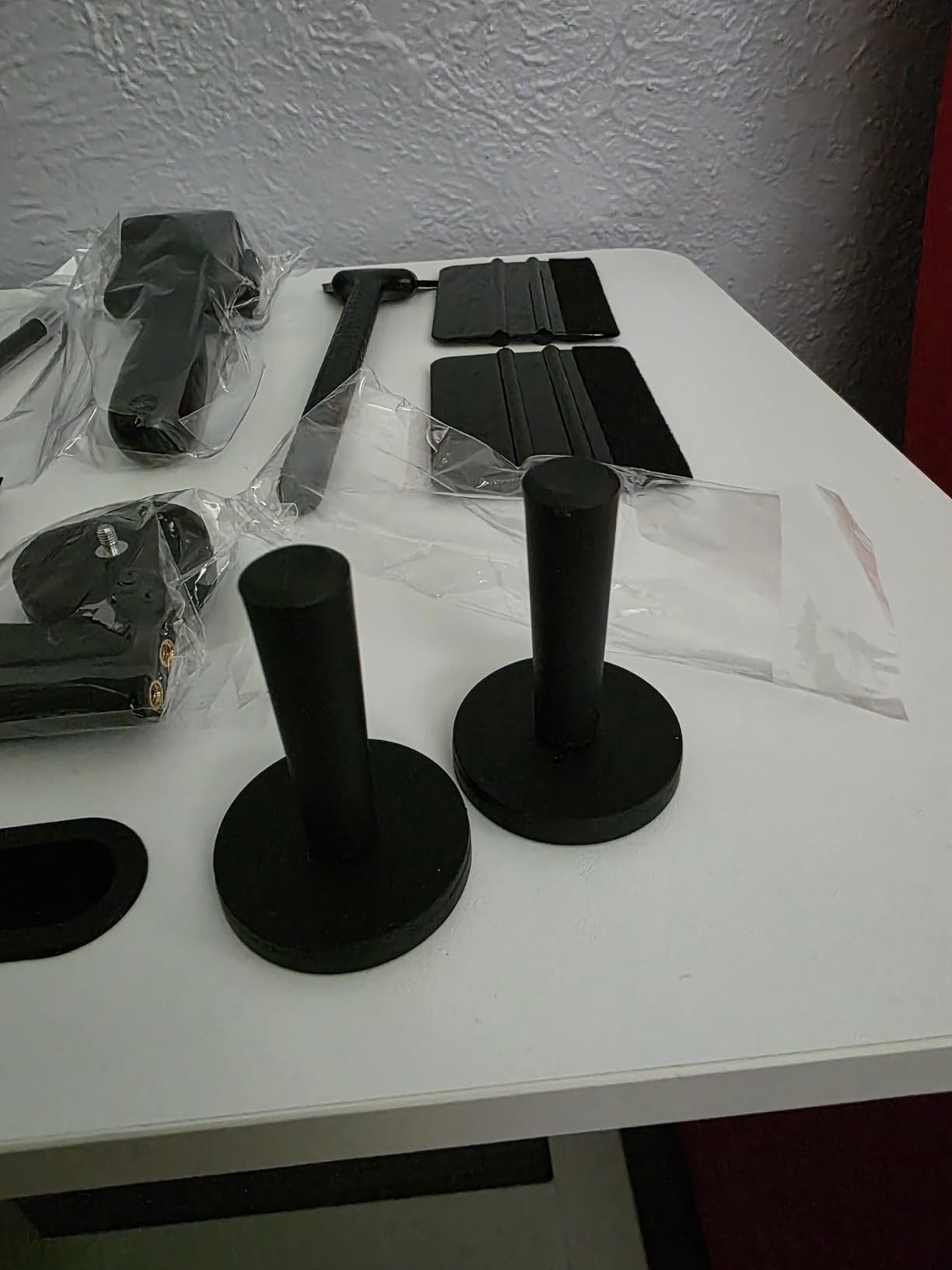 Gomake Vinyl Wrap Tool Window Tinting Kit with Heat Gun 16FT Cord, Sponge Roller, Magnet Holder, Vinyl Tucking Tool, Tint Squeegee, Film Cutter for Car Wrapping, Graphics and Decal Installation customer photo 1