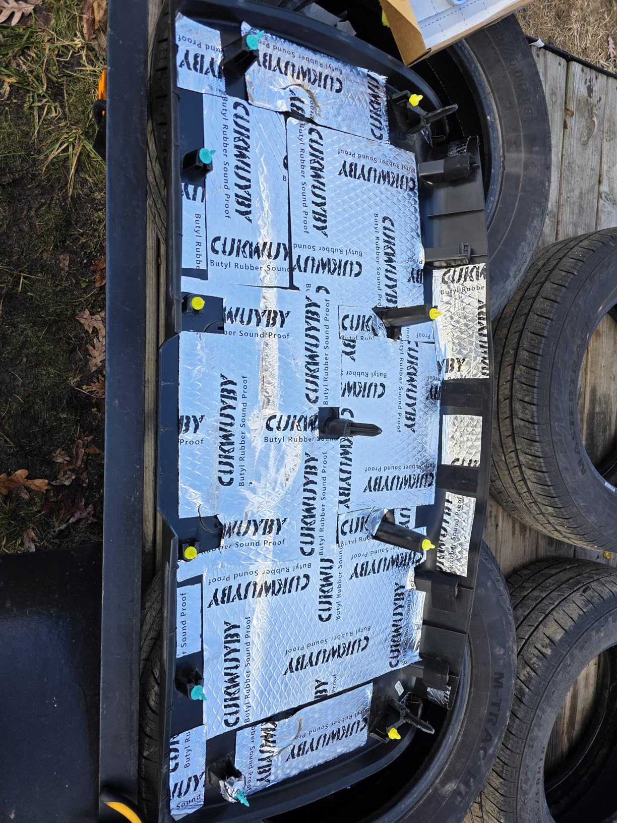 Sound Deading Material for Cars, 80mil (2mm) 36 sqft (3.4 sqm) Car Sound Deadening Mat, Butyl Automotive Sound Deadener, Noise Insulation and Vibration Dampening Material (33 pcs) customer photo 1