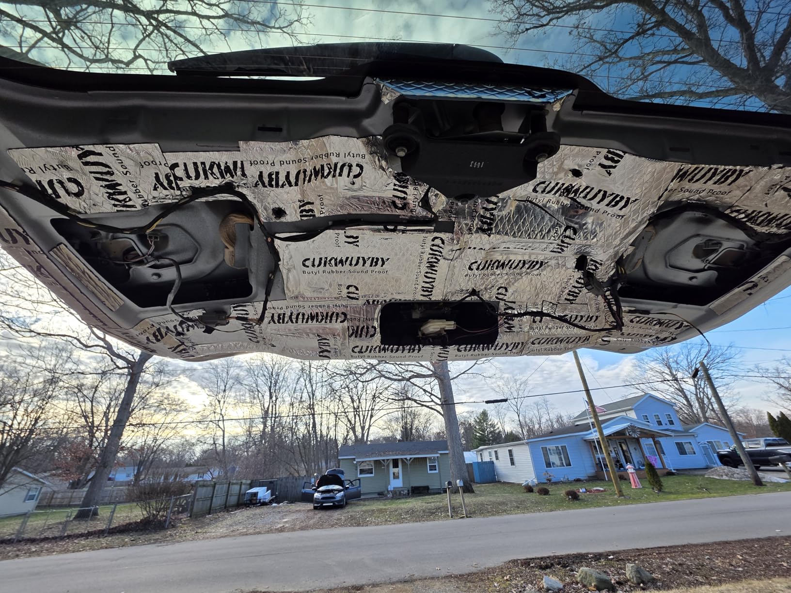 Sound Deading Material for Cars, 80mil (2mm) 36 sqft (3.4 sqm) Car Sound Deadening Mat, Butyl Automotive Sound Deadener, Noise Insulation and Vibration Dampening Material (33 pcs) customer photo 2