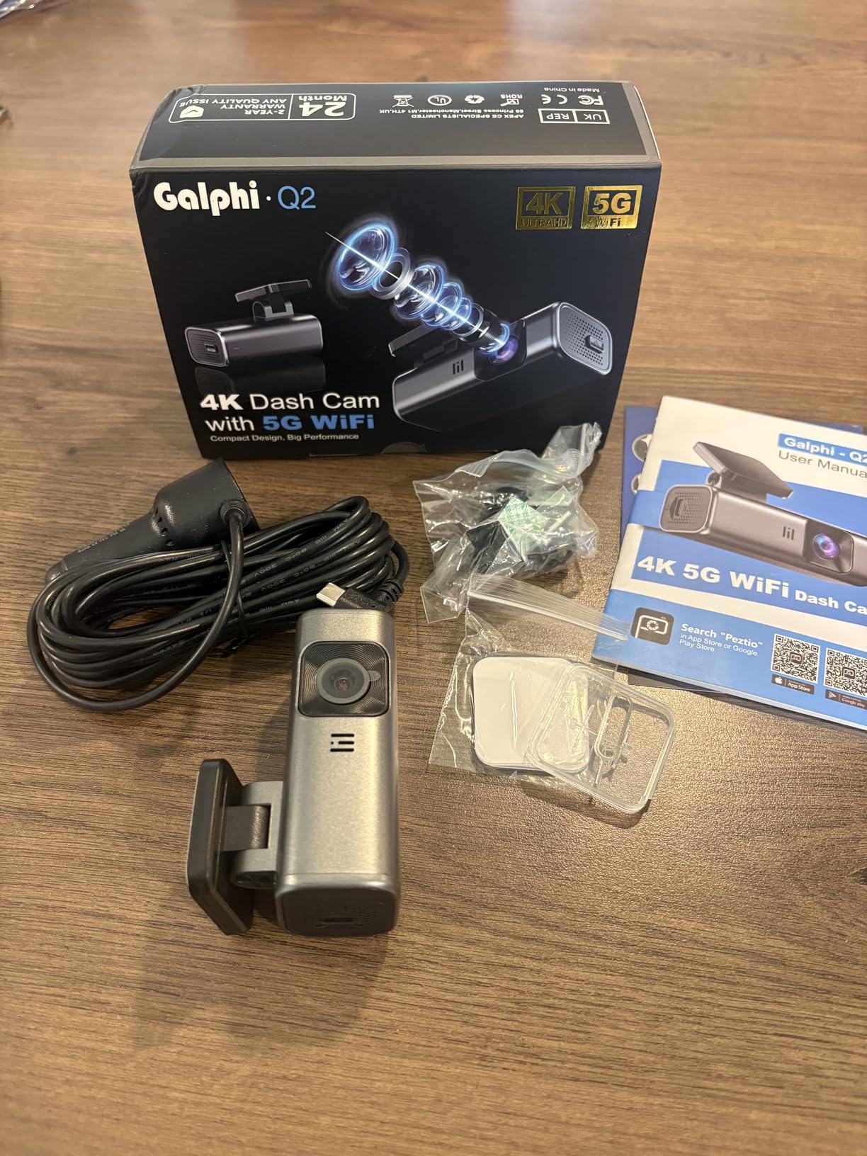 4K Dash Cam Front, Built-in 5G WiFi, 64GB Card Included, Dash Camera for Cars, Mini Dashcam with Super Night Vision, Loop Recording, G-Sensor, 24 Hours Parking Monitor, Support 256GB Max customer photo 1