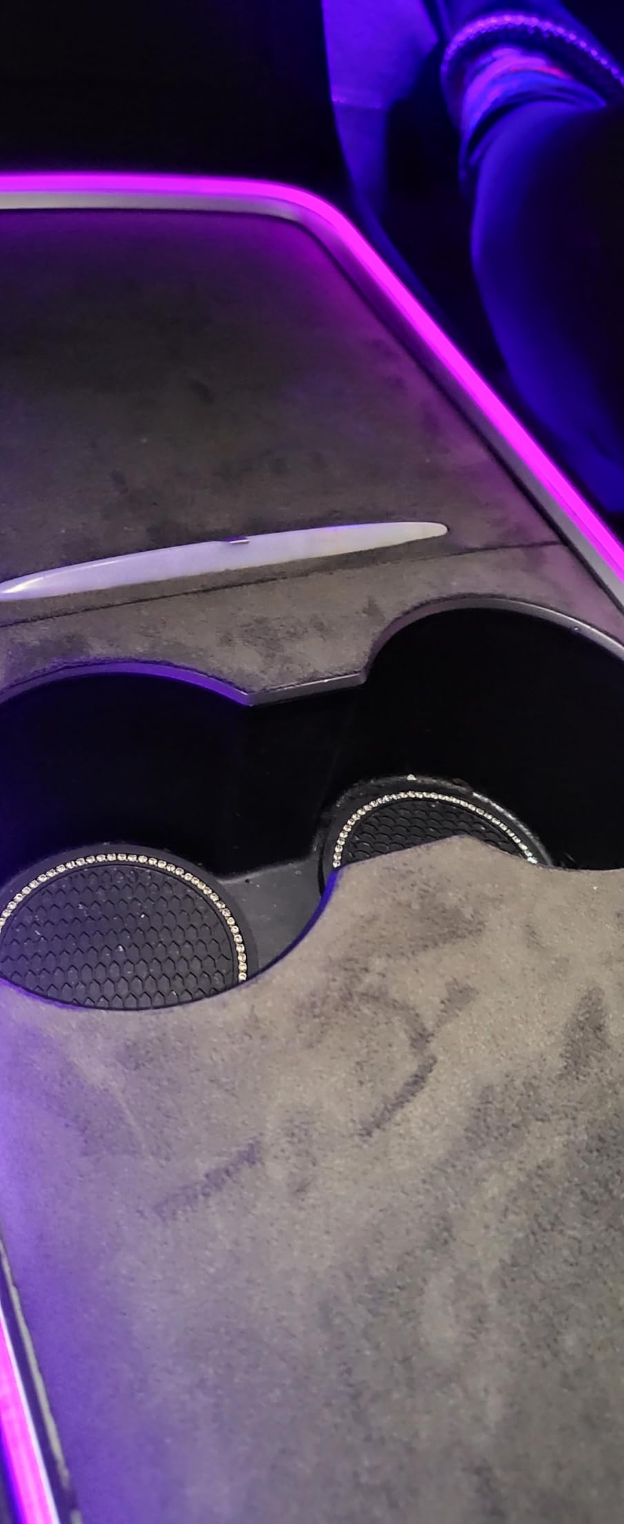 Center Console Wrap Carbon White for Tesla Refresh Model 3 2024-2026 and Model Y Juniper 2025-2026,Console Cover for Tesla Interior Decor Accessories customer photo 2