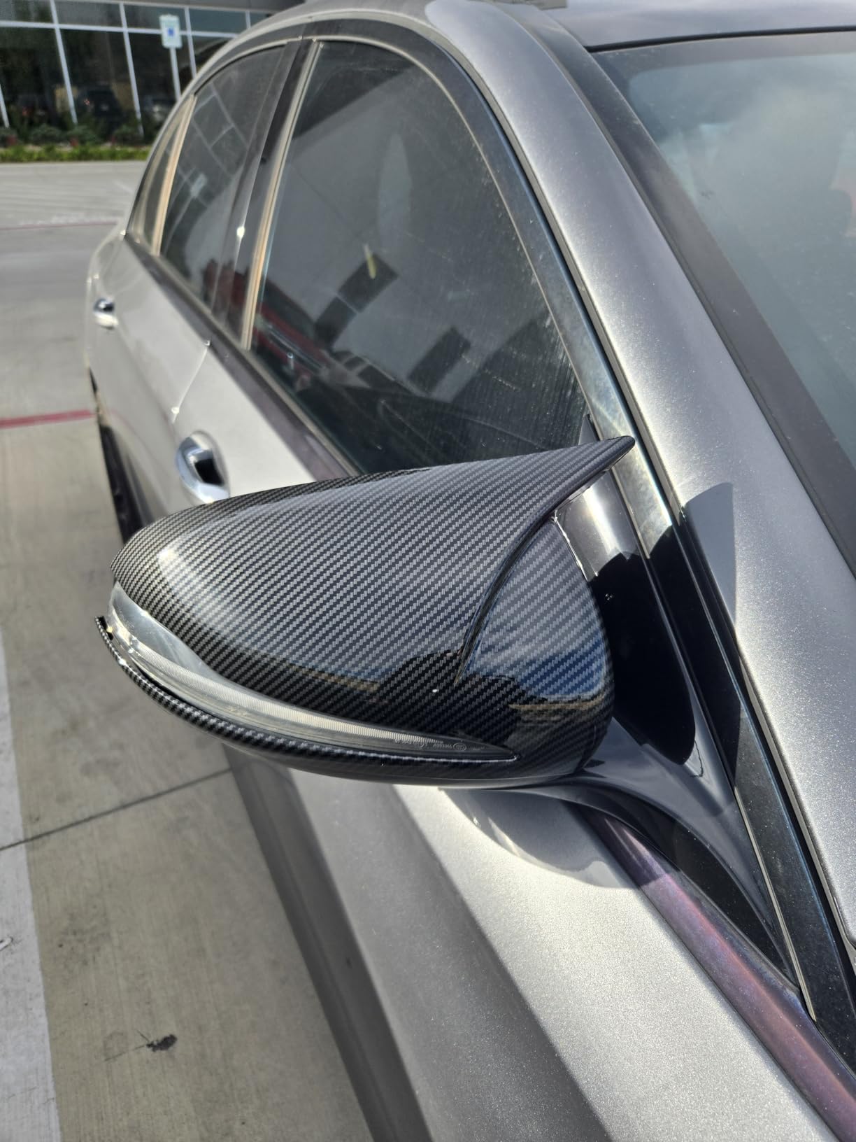 pair Door Side Mirror Cover Cap, Car Rearview Trim Accessories for Mercedes Benz C E S GLB GLC Class W205 W213 W238 W463 W222 W253 X205 X253 Coupe C217 C253 customer photo 1