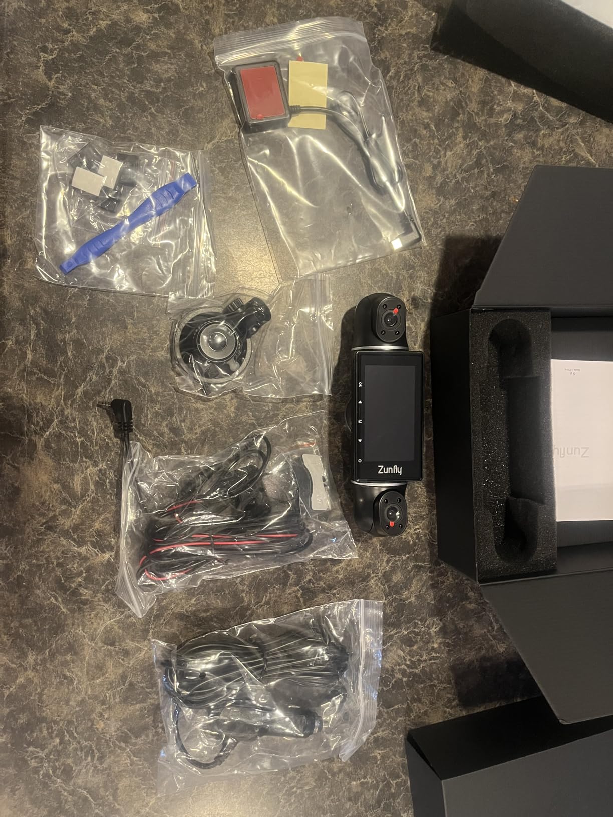 360° Dash Cam Front and Rear View 4 Channel Dash Camera FHD 2K+1080Px3 for Car, Inside/Back 170°+2x150°+170° Wide Angle, 8 IR Lamps Night Vision,WiFi,GPS, APP,G-Sensor with 64GB Card,24/7 Parking Mode customer photo 1