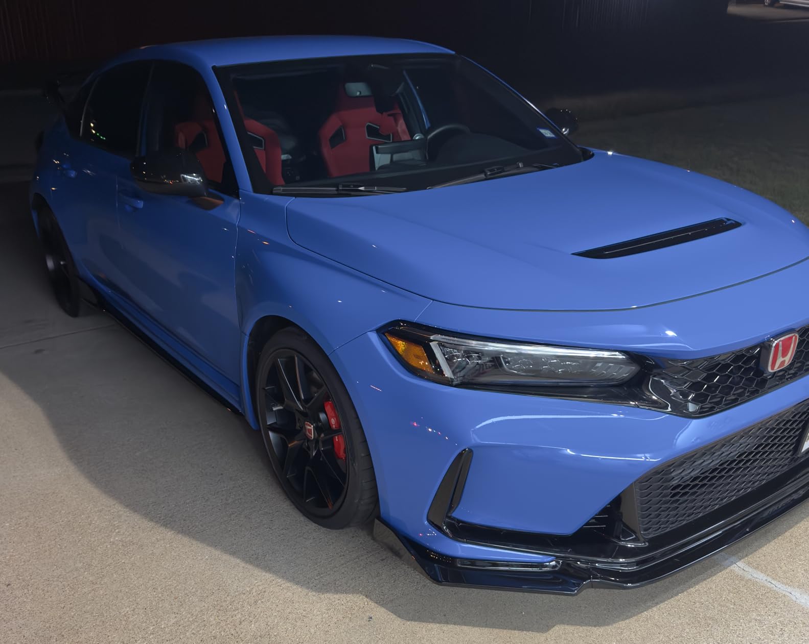 STSEV01 Front Bumper Lip Splitter Spoiler Fit for Honda Civic Hatchback/Sedan/EX/EX-L/LX/Sport/Touring 2022 2023 2024, 3pcs Air Dam Chin Body Kit Underbody Lip Accessories (Carbon Fiber Style) customer photo 2