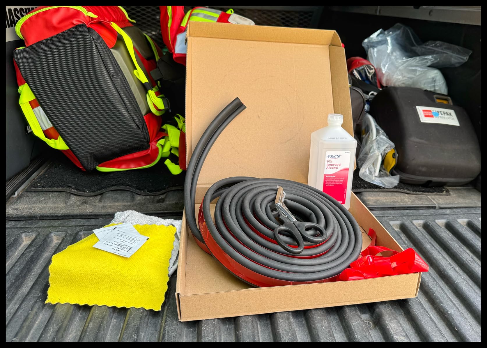 Tonneau Cover Seal Strip - 16.4Ft Truck Tailgate Seal Kit, Adhesive Rubber Weather Stripping for Pickups Tailgate, Camper Shell, Tonneau Cover, Truck Topper & Cap customer photo 1