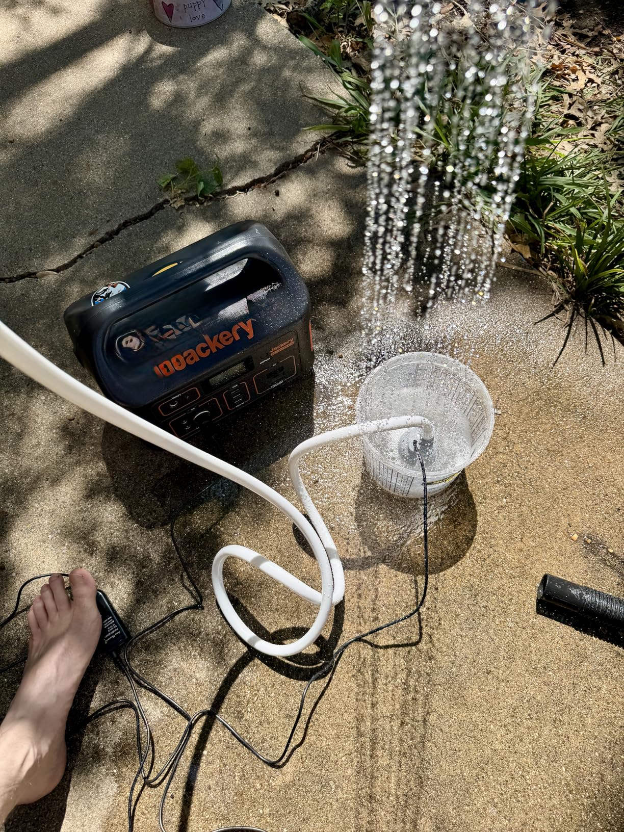 Portable 12V High Pressure Camp Shower Pump Compatible with Car Lighter Plug & PD Fast Charging Portable Power Banks by USB-C, Outdoor Shower for Camping, RV customer photo 2