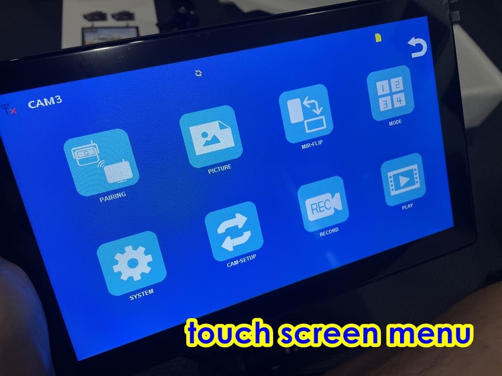 4 Magnetic Solar Wireless Backup Camera HD1080P DVR 10.1