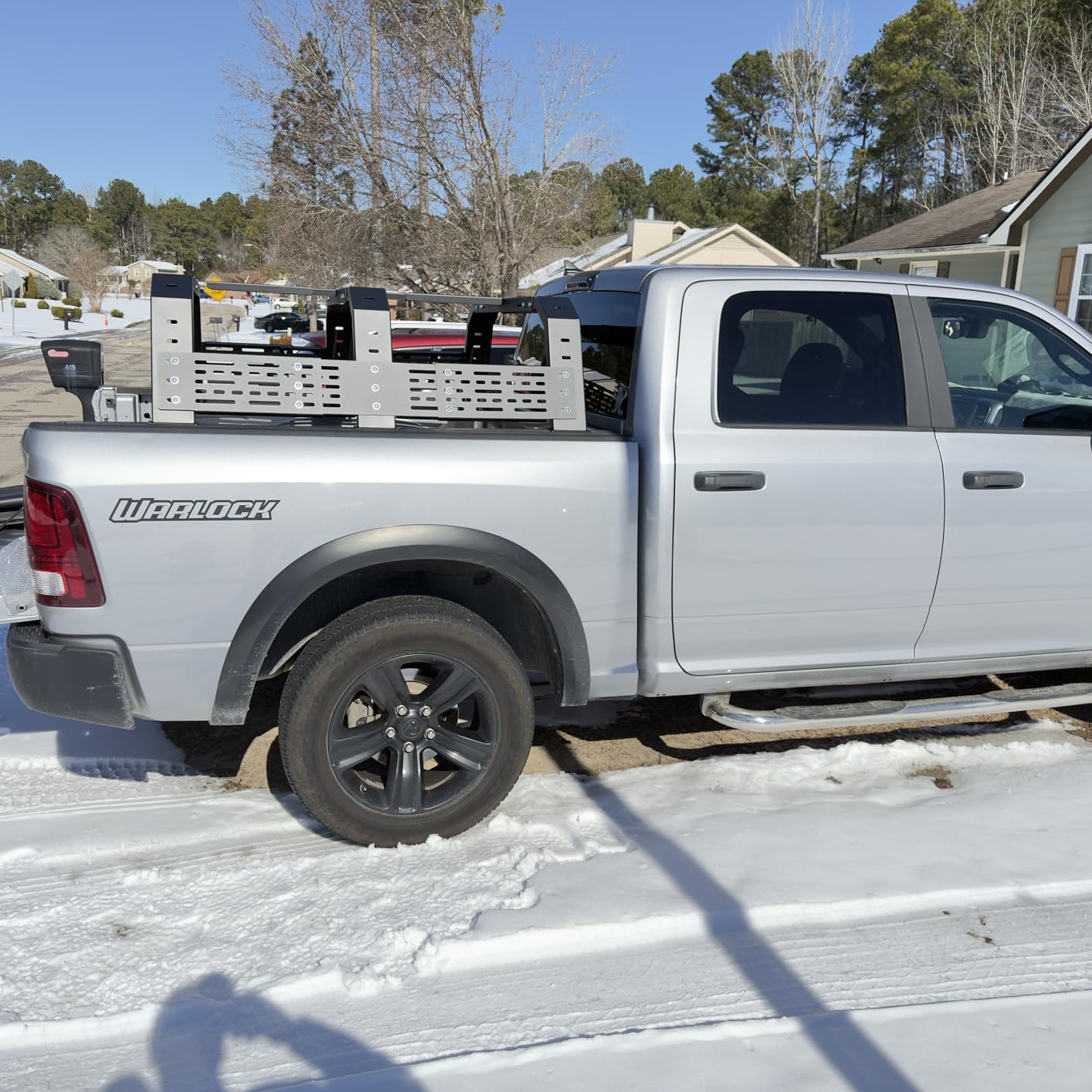 VEVOR Overland Truck Bed Rack, 54.3-68.3 in Width, Adjustable Overland Bed Cargo Rack with Sidebar and 900 lbs Static Load Capacity, Heavy Duty Steel, Compatible with Full Size and Mid-Size Trucks customer photo 1