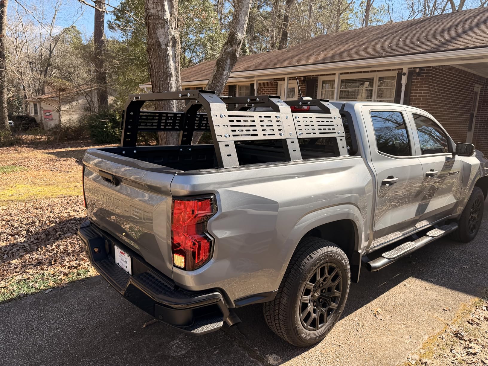 VEVOR Overland Truck Bed Rack, 54.3-68.3 in Width, Adjustable Overland Bed Cargo Rack with Sidebar and 900 lbs Static Load Capacity, Heavy Duty Steel, Compatible with Full Size and Mid-Size Trucks customer photo 2