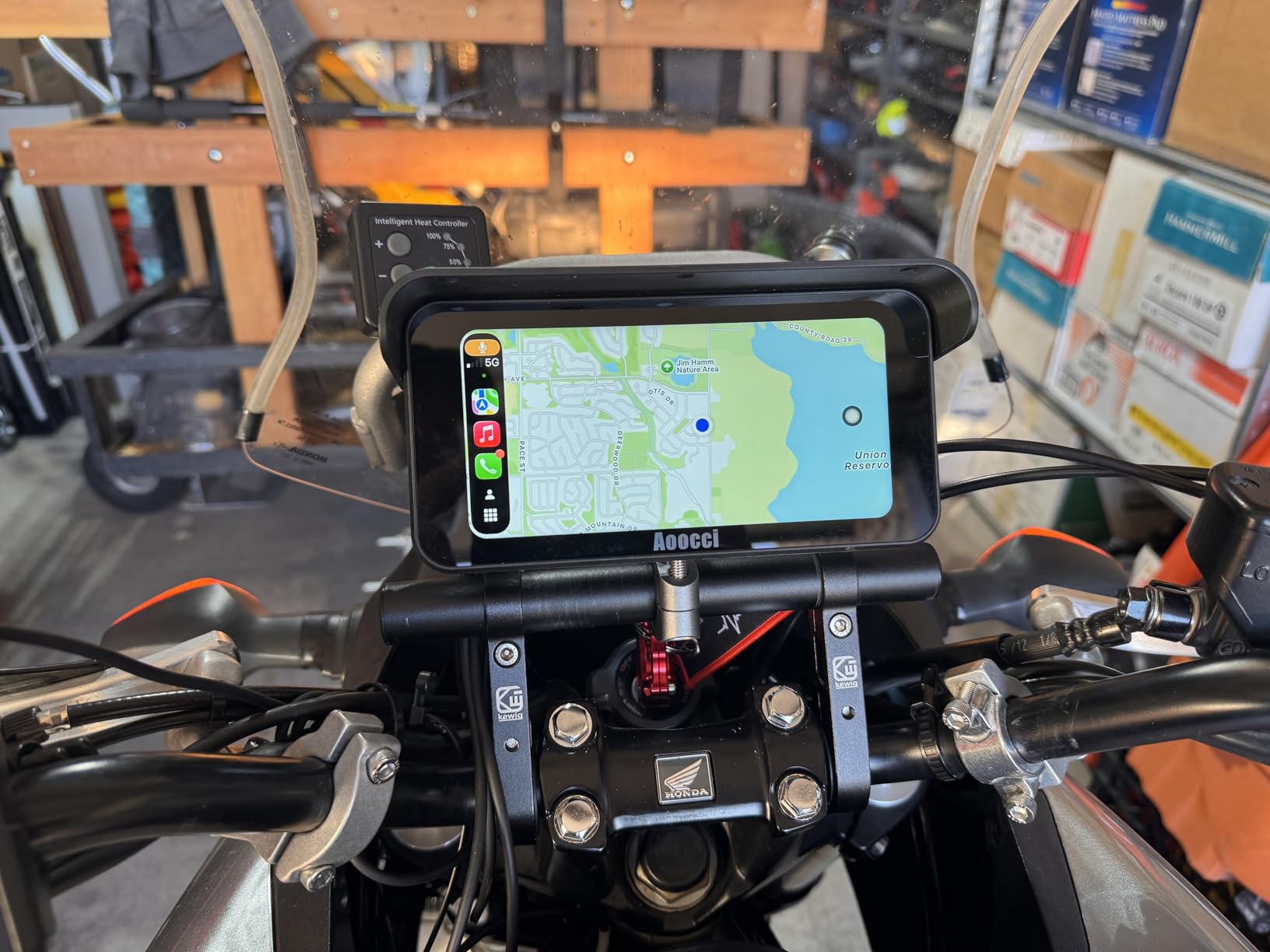 C6 PRO Motorcycle Dash Cam Front and Rear, Motorcycle CarPlay, 1080P Dual Dash Motorbike Camera with Apple CarPlay and Android Auto, GPS & Emergency Lock, 140° Wide Angle, IP67 Waterproof customer photo 1