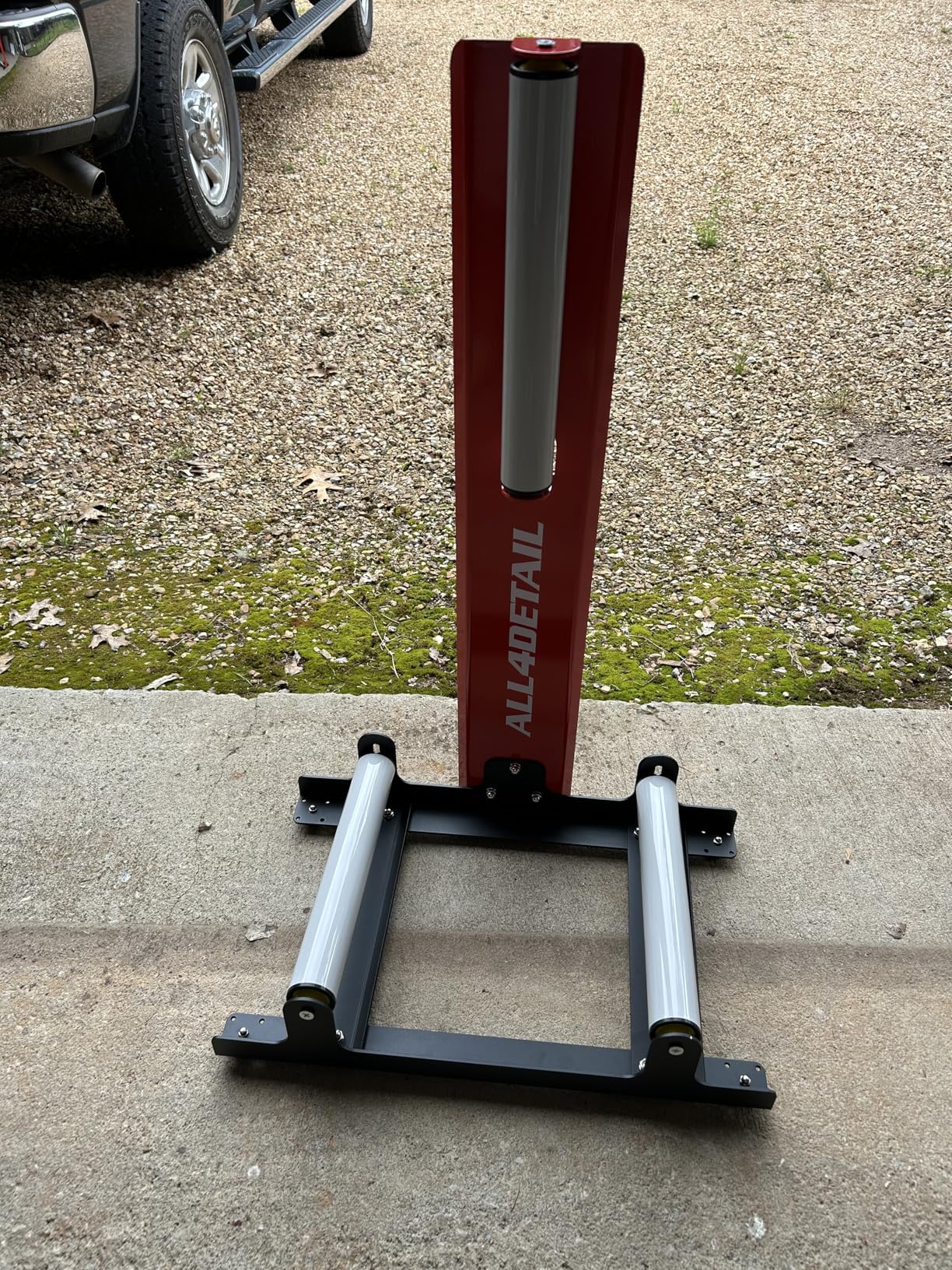 360° Rolling Wheel Detailing Stand, Heavy Duty Wheel Cleaning Stand for Wheel Tire Rim Cleaning Ceramic Coating, Black customer photo 2