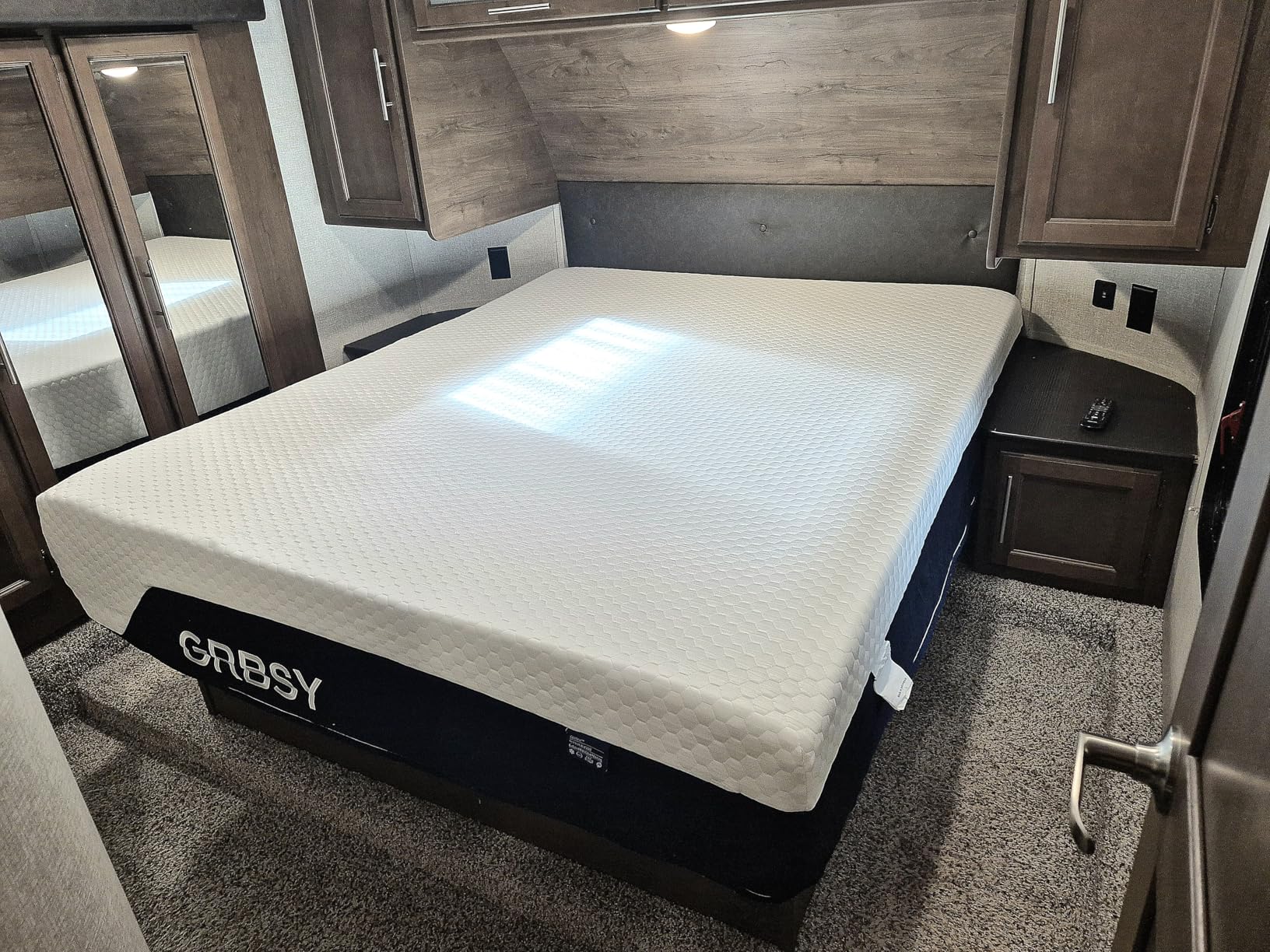 Firm Mattress Short Queen Size, 12 Inch Cooling Gel Memory Foam RV Mattress, Back Pain Relief, Cooling Ice Silk Cover, CertiPUR-US Certified customer photo 1