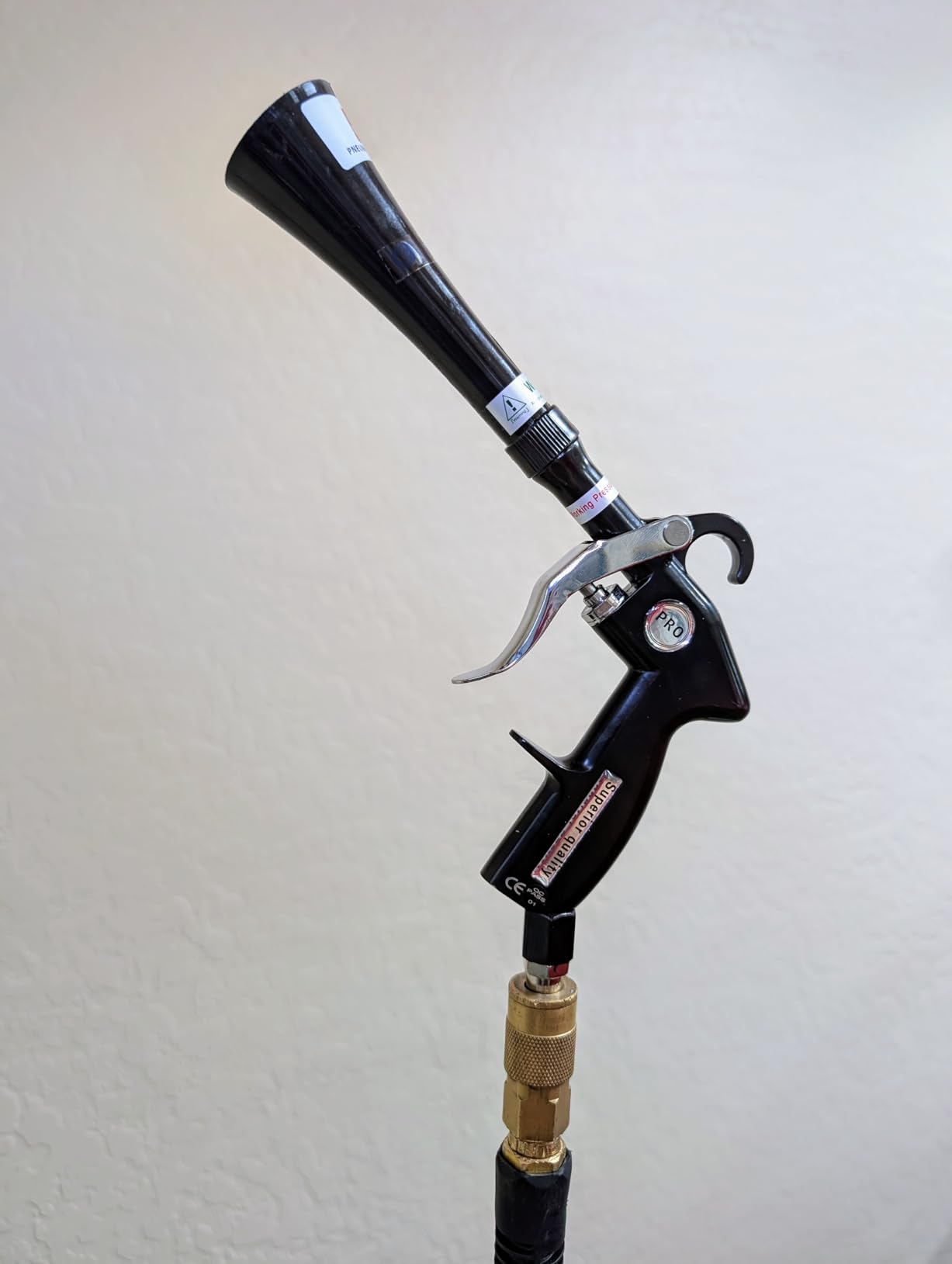 Tornado Air Blow Gun for Car Detailing - High Pressure Dry Cleaning Gun with Brass Nozzle, Quickly Blasts Dust & Dirt, Works with Air Compressor customer photo 1