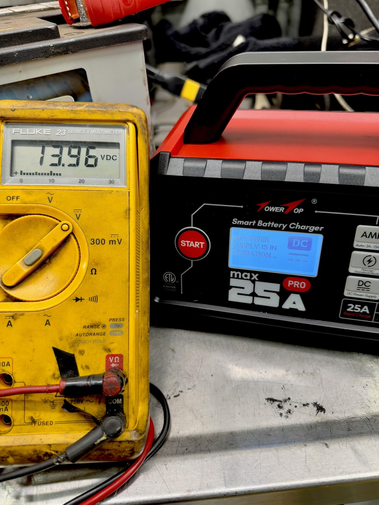 TowerTop 25A Max Pro Battery Charger: 12V Fully Automatic Smart Trickle Charger, Automotive Battery Maintainer with Engine Start, DC Supply, Winter Mode, Recondition,Desulfation, for Lead Acid/Lithium customer photo 2