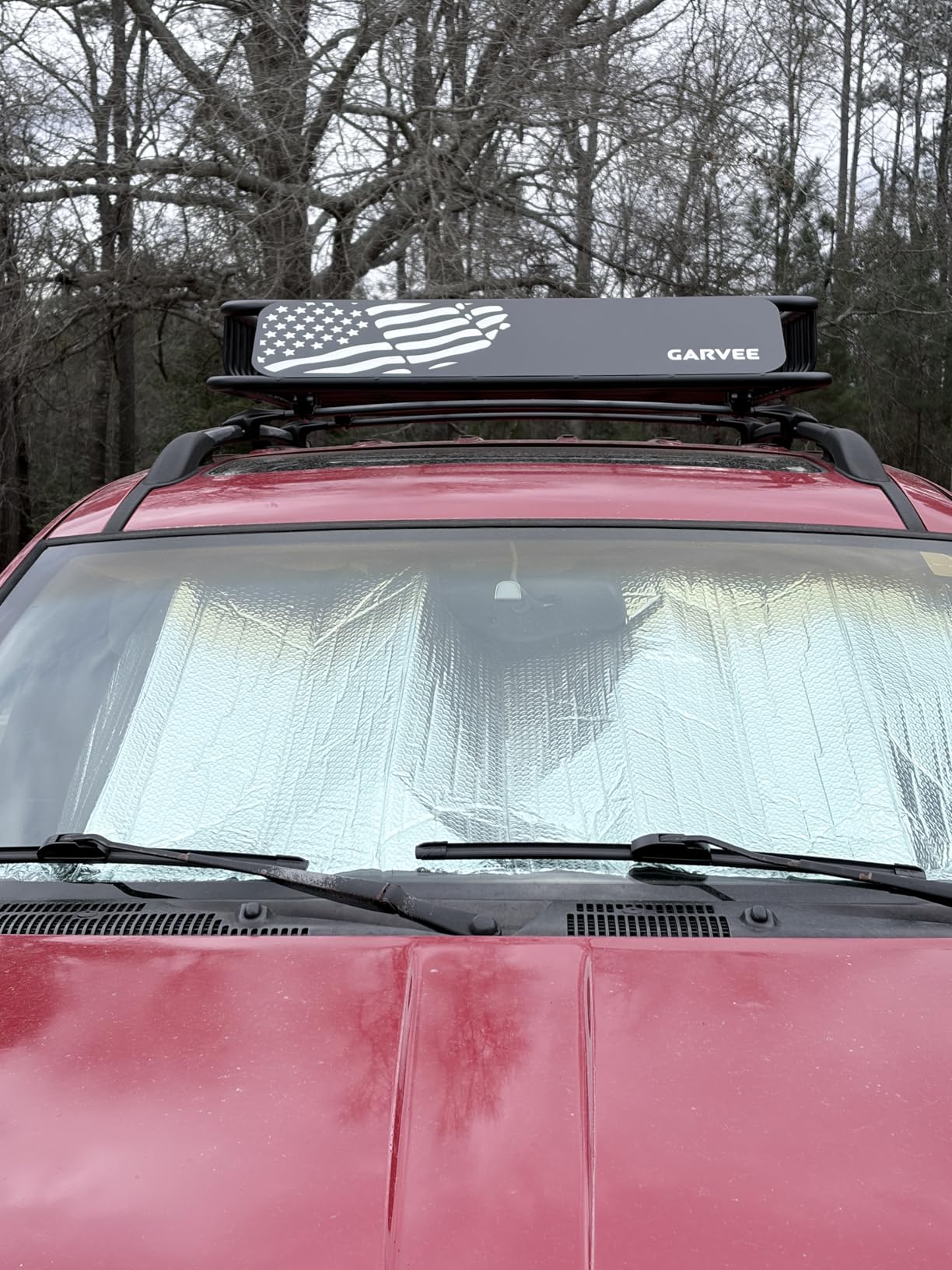 GarveeLife 46 in x 36 in Universal Roof Rack Carrier Basket, 200 LBS Capacity Rooftop Cargo Rack, Car Top Luggage Holder Basket Heavy Duty for SUVs, Trucks, Vehicles customer photo 2