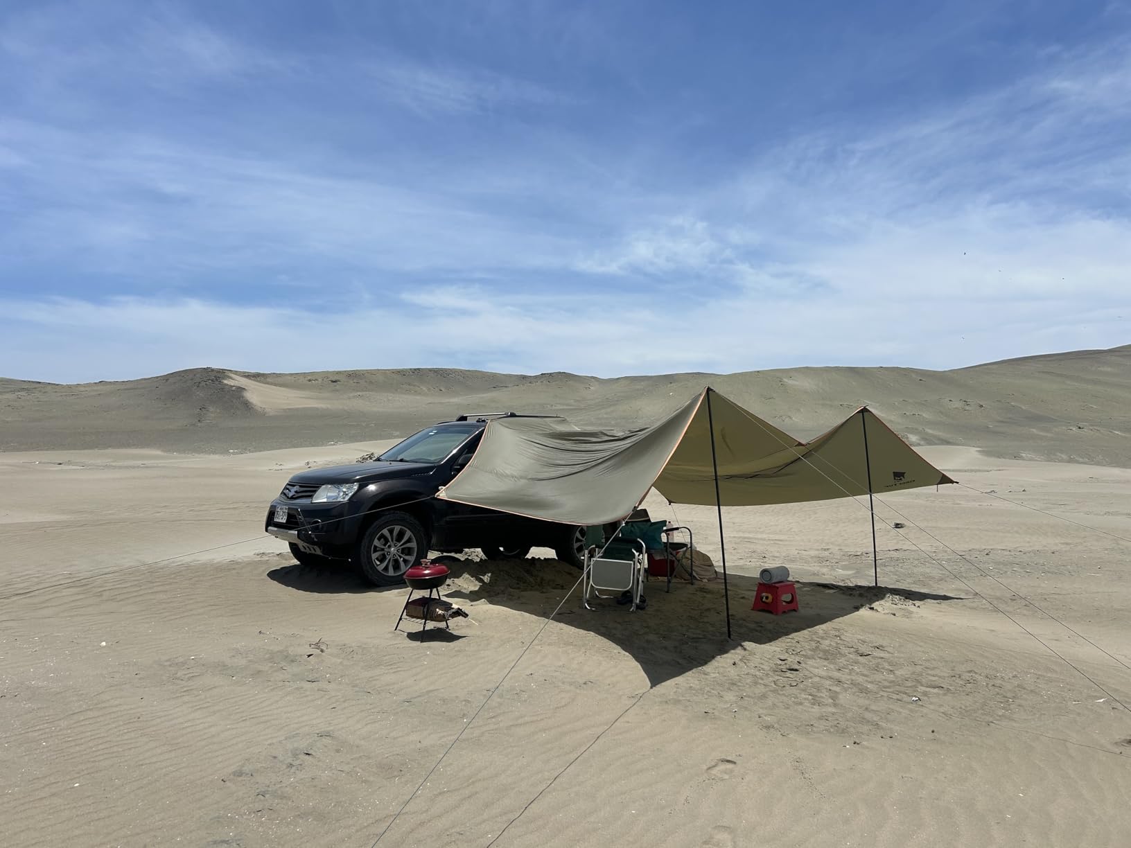 GEERTOP Large Car Side Camping Awning 19 x 11 ft SUV Canopy Tarp Waterproof Outdoor Vehicle Sun Shade Shelter for Truck, MPV, Van, Campers customer photo 1