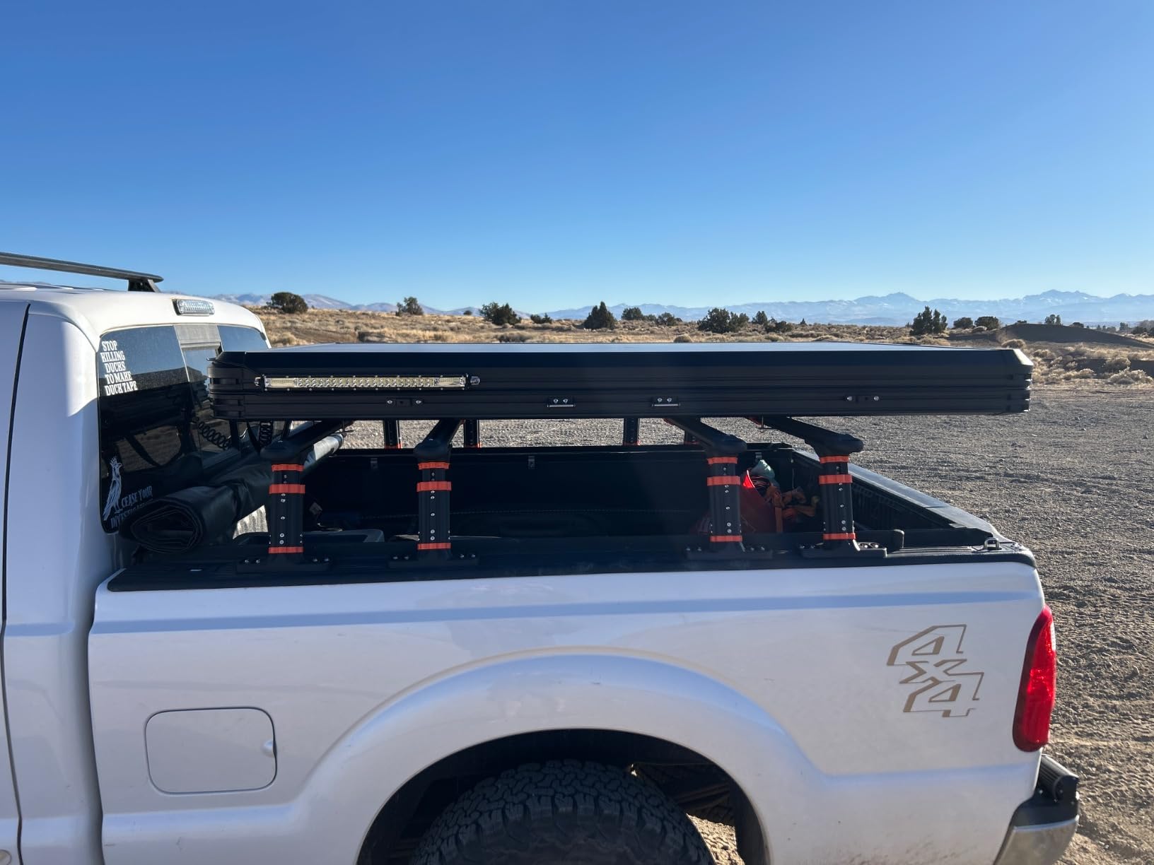 Hard Shell Roof Top Tent with Adjustable Crossbars, 4-Season Waterproof Pop-up Tent with Detachable Thermal Insulation Liner, Anti-Condensation Mat & USB Power Hub for Trucks, SUVs, Vans customer photo 2