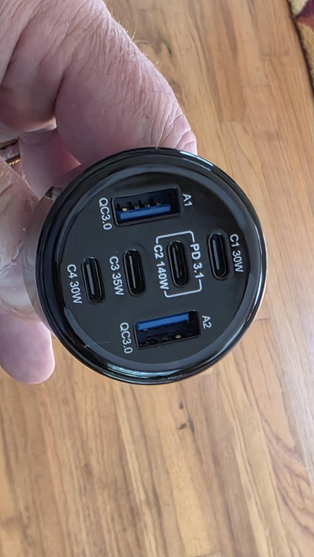 CHIPOFY 300W USB C Car Charger, 6 Ports (4 USB C + 2 USB A) - PD3.1 140W PPS 45W QC 60W Super Fast Charging Car Adapter for MacBook Laptop, iPhone 17 16 Pro Max, iPad, Galaxy S25/S24 Ultra etc customer photo 2