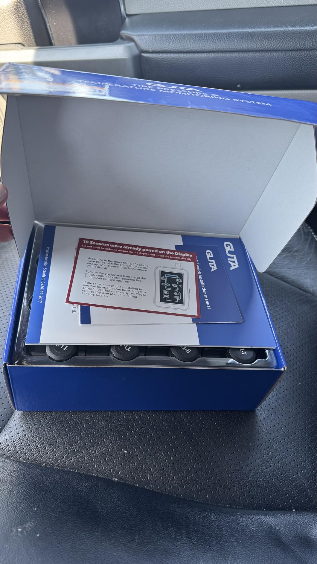 GUTA RV Tire Pressure Monitoring System, Tire Pressure Monitor System with 4.3