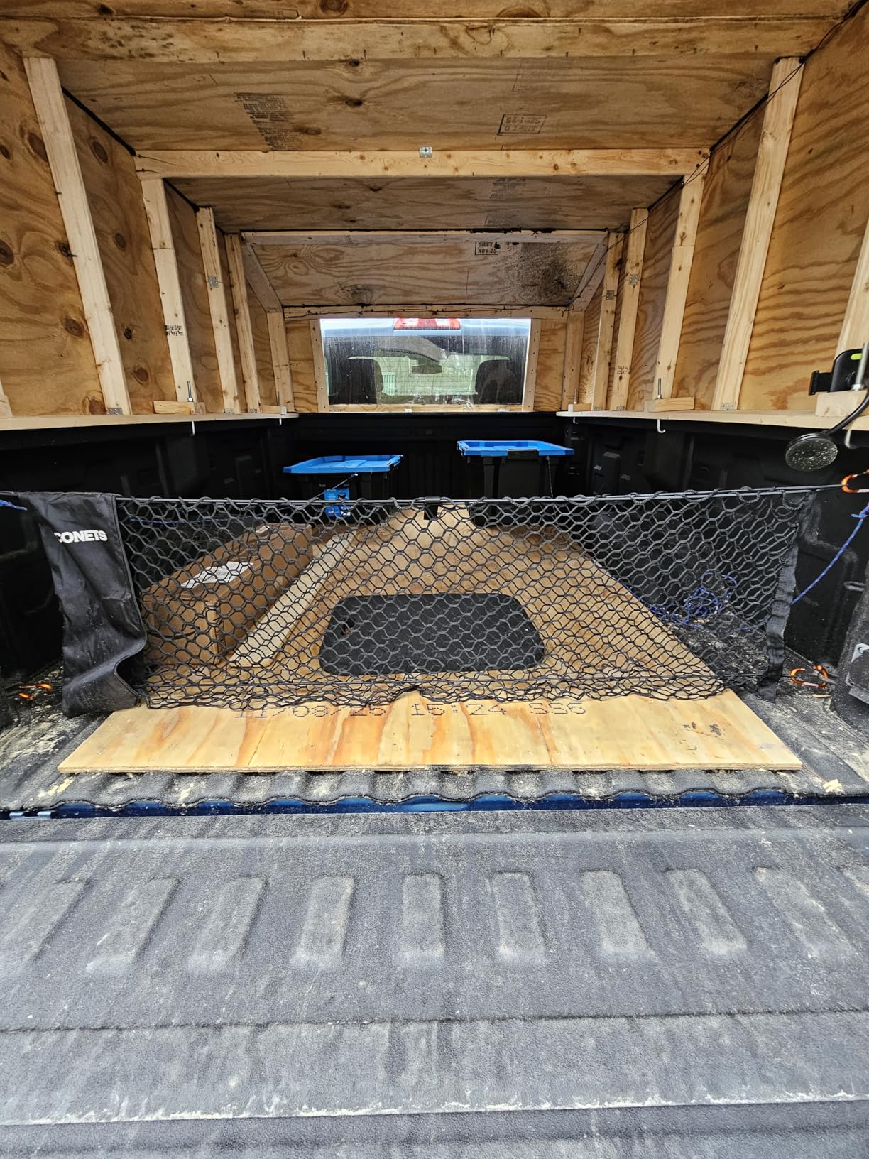 Envelope Cargo Net for Toyota Tundra - Fits 2007-Current - Patented Bed Rail Integration - Upgraded 5mm Bungee - Integrated Storage Bag - Heavy Duty Carabiners - Designed in USA customer photo 1