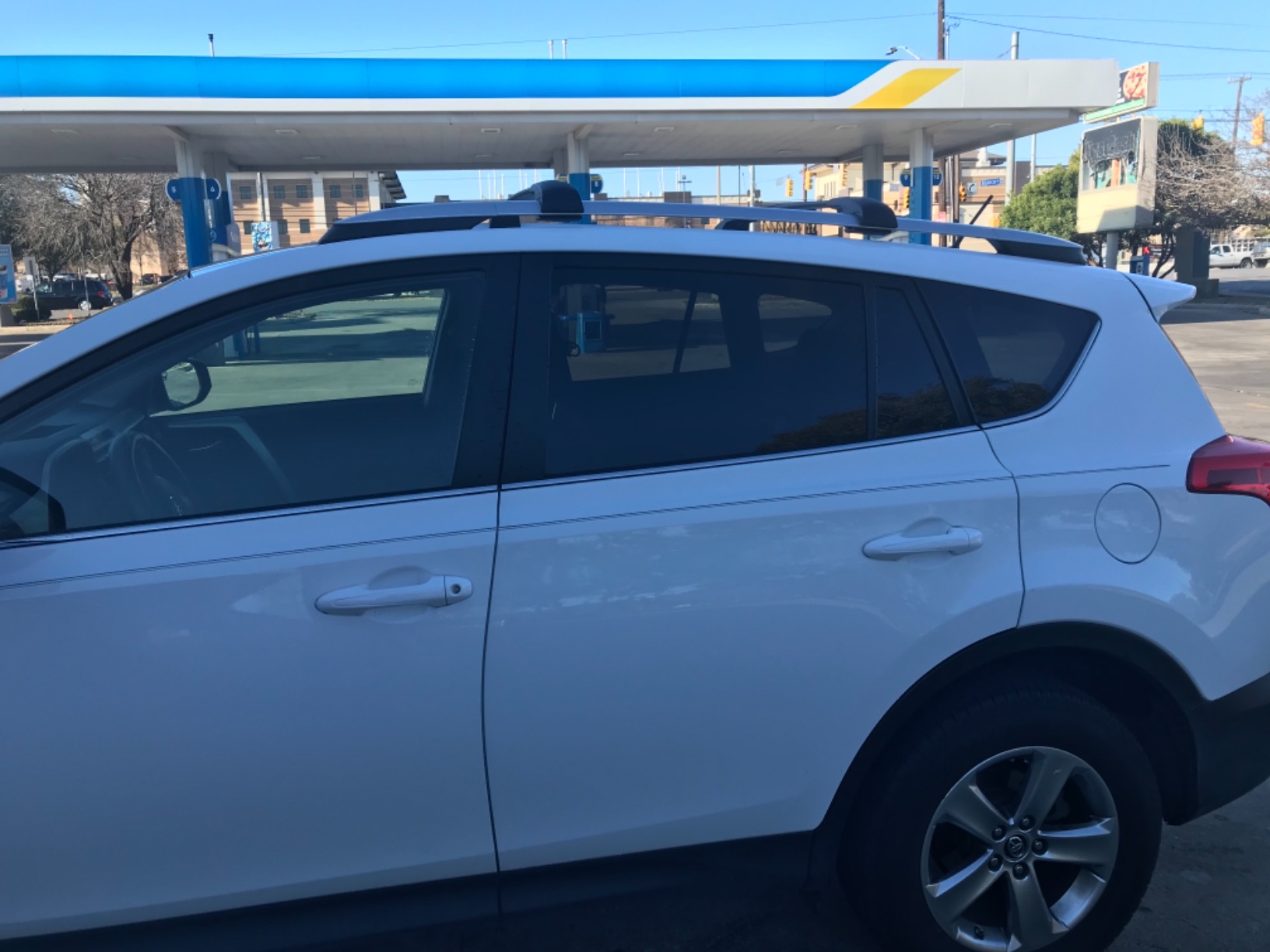 BRIGHTLINES All Black Heavy Duty 220 lbs Wing Shaped Universal Crossbars Roof Racks Compatible with 2013-2018 Toyota RAV4 for Kayak Luggage ski Bike Carrier, a Set of 2 customer photo 1