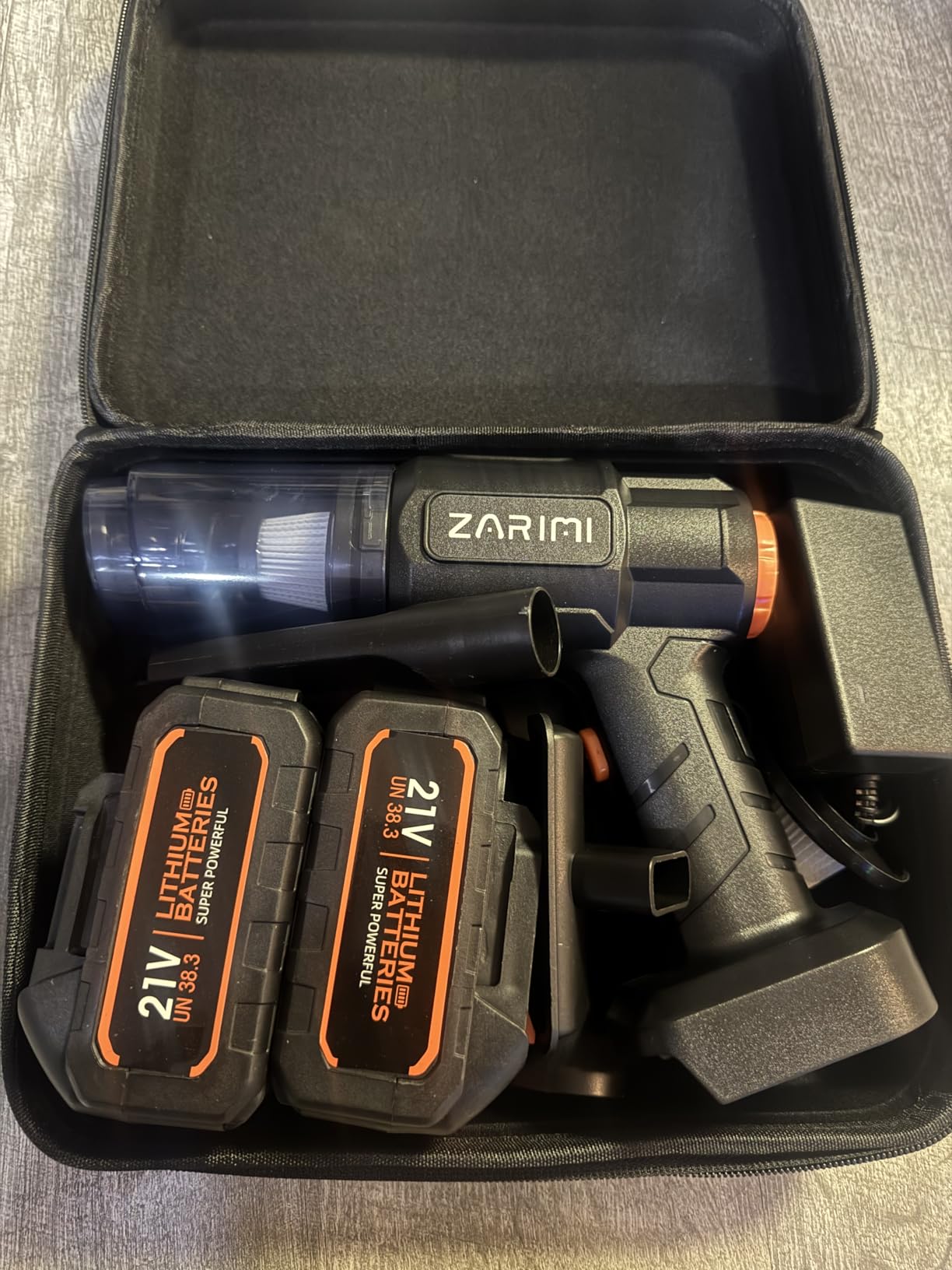 Car Vacuum Portable Cordless, 50000Pa High Power Rechargeable Dust Buster with 2 Batteries & Charger, 6-in-1 Handheld Vacuum Cleaners for Home, Car, Pet Hair, Keyboard, Graphite Black customer photo 2