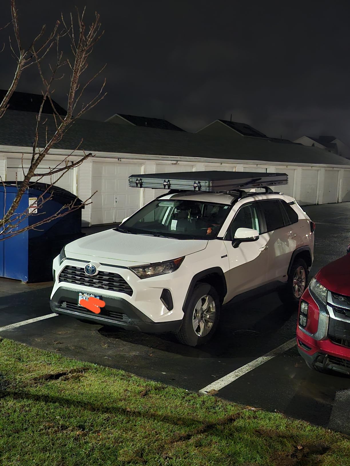 Rooftop Tent Hard Shell with Winter Thermal Layer, Solar Panel Roof Top Tent Hardshell Suitable for Jeep SUV Truck Van, Camping Car 2 Person customer photo 1