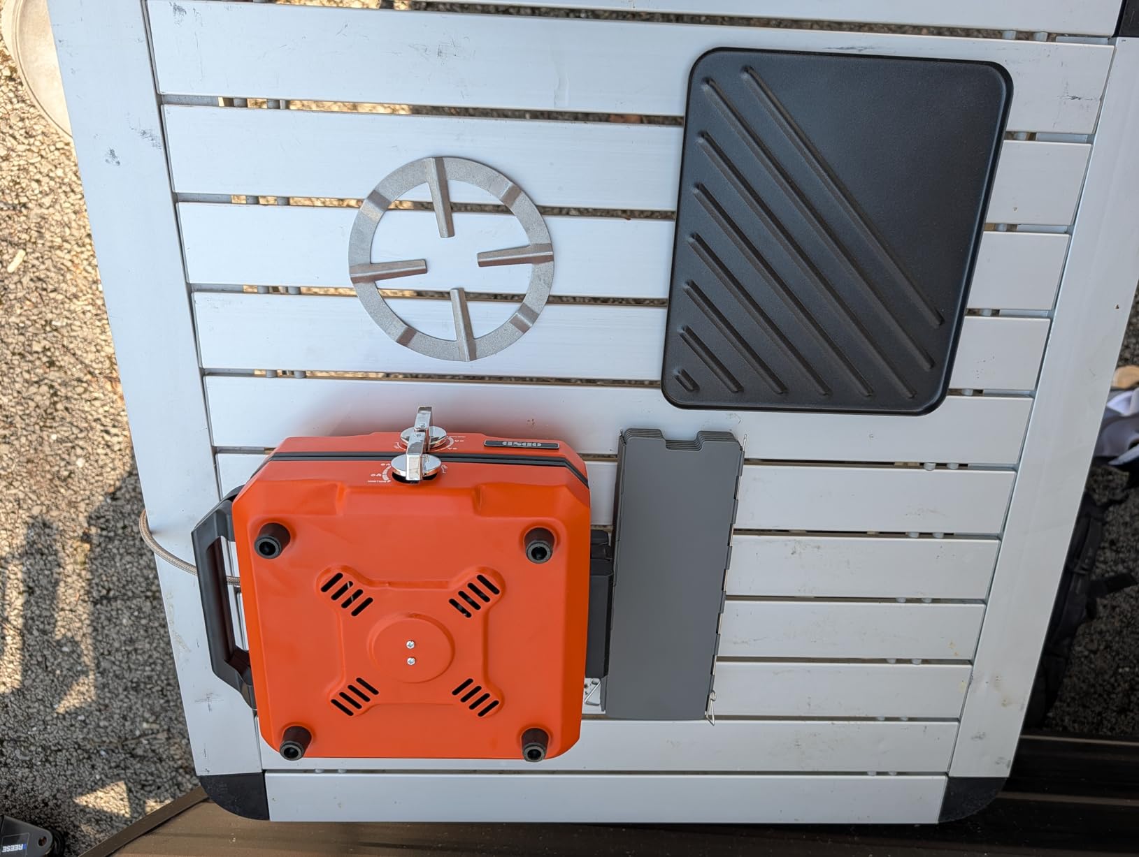 ODSD 2 Burner Camping Stove with Windshield, 20000 BTU Propane Camp Stove, Portable Folding Gas Stove, Camping Essentials Gear Includes Frying Pan, Coffee Stand & Carry Bag, Green customer photo 1