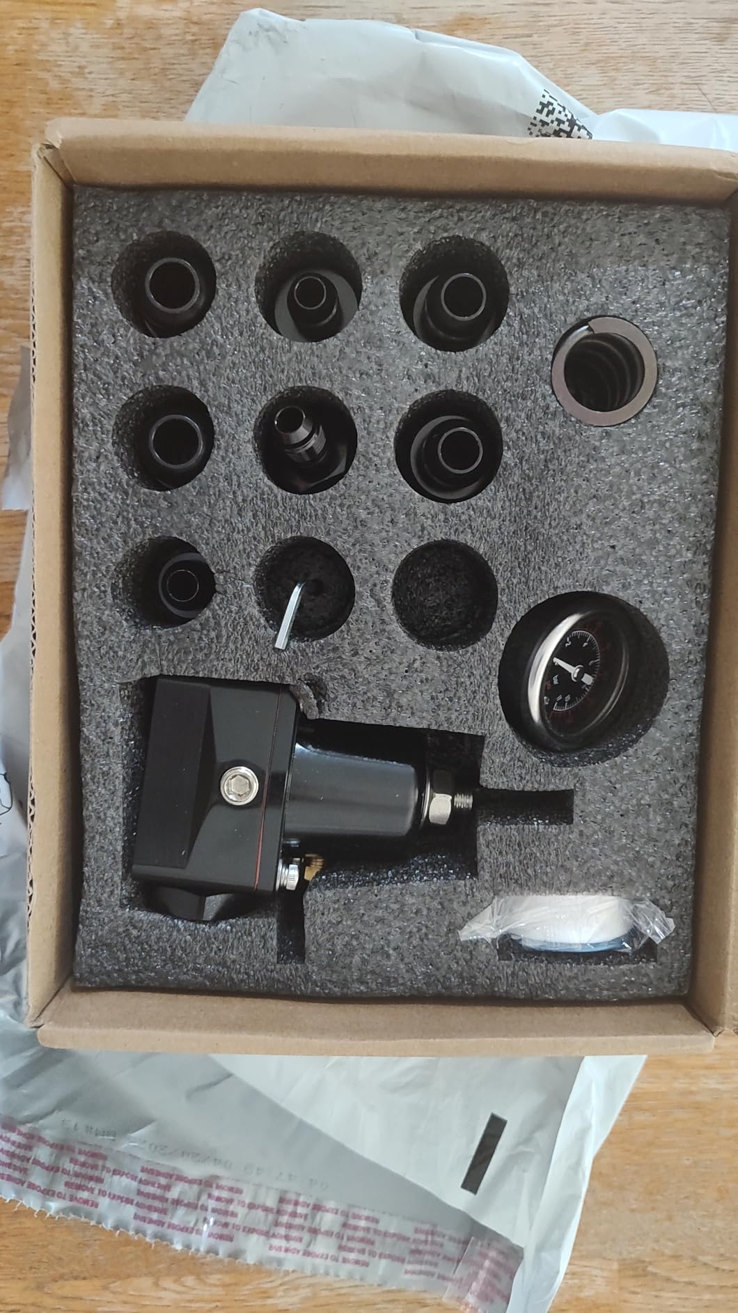 EVIL ENERGY Fuel Pressure Regulator 6AN EFI Bypass Return Adjustable (20-75PSI, 75-120PSI), Black customer photo 2