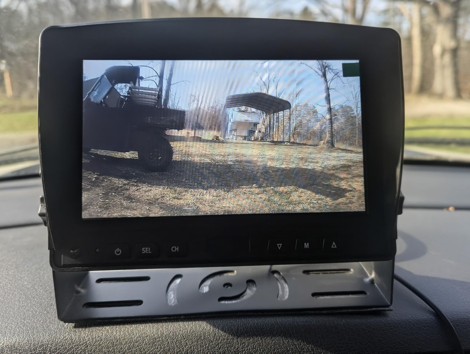 Dual RV Backup Camera for Truck - 7 Inch HD Split Screen Reverse Camera for Trucks, Easy Install, IR Night Vision, IP69 Waterproof - Rear Camera for Trucks, Trailers, RVs, Tractors customer photo 1