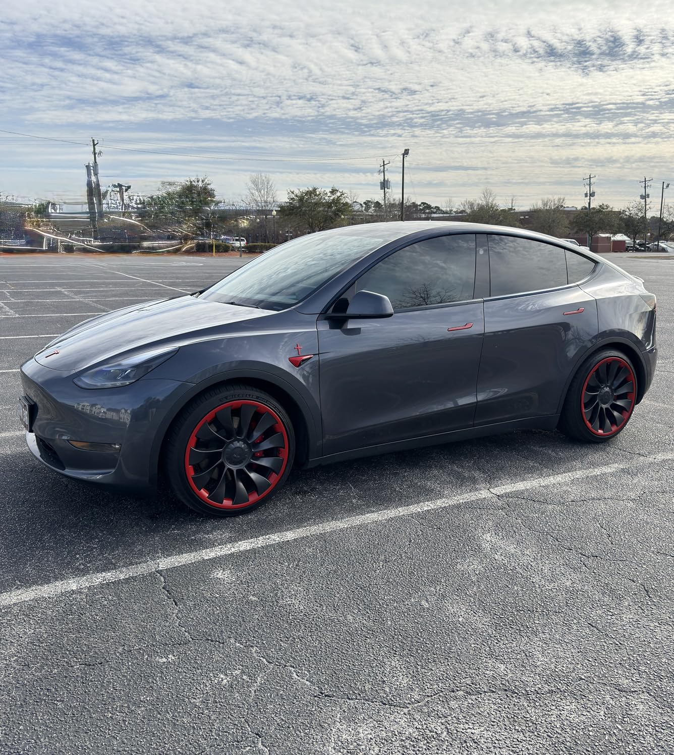 Wheel Rim Protector for Tesla Model Y Performance 21 Inch Überturbine Wheels All-in-one Car Tire Trim Rings Rim Case Hubcaps Wheel Cover 2020-2024 Model Y Accessories customer photo 2