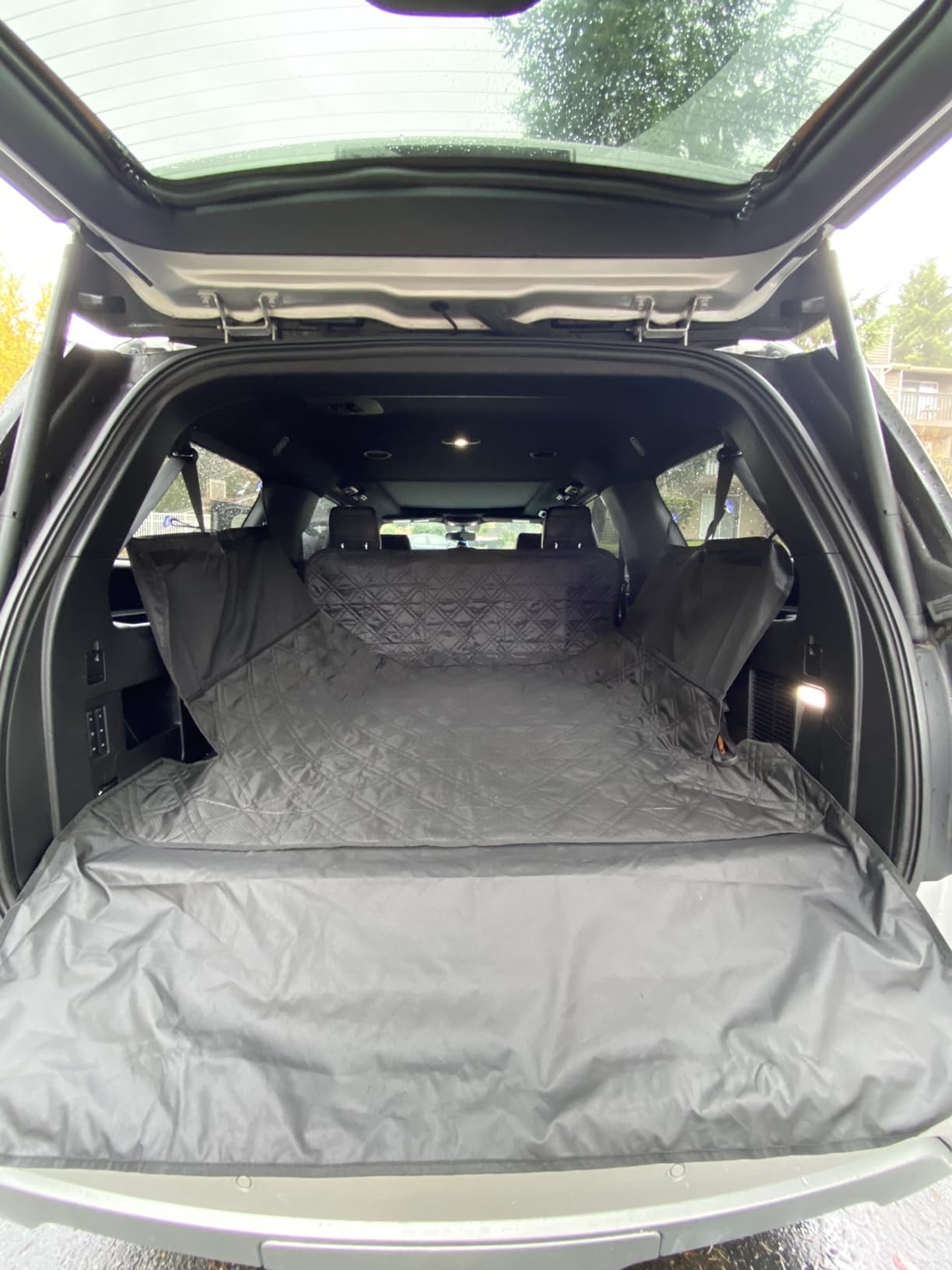 SUV Cargo Liner for Dogs 53x80 Pet Dog Cargo Liner Dog Car Seat Cover for Back of SUV Trunk Cover for Dogs with Side Walls customer photo 1