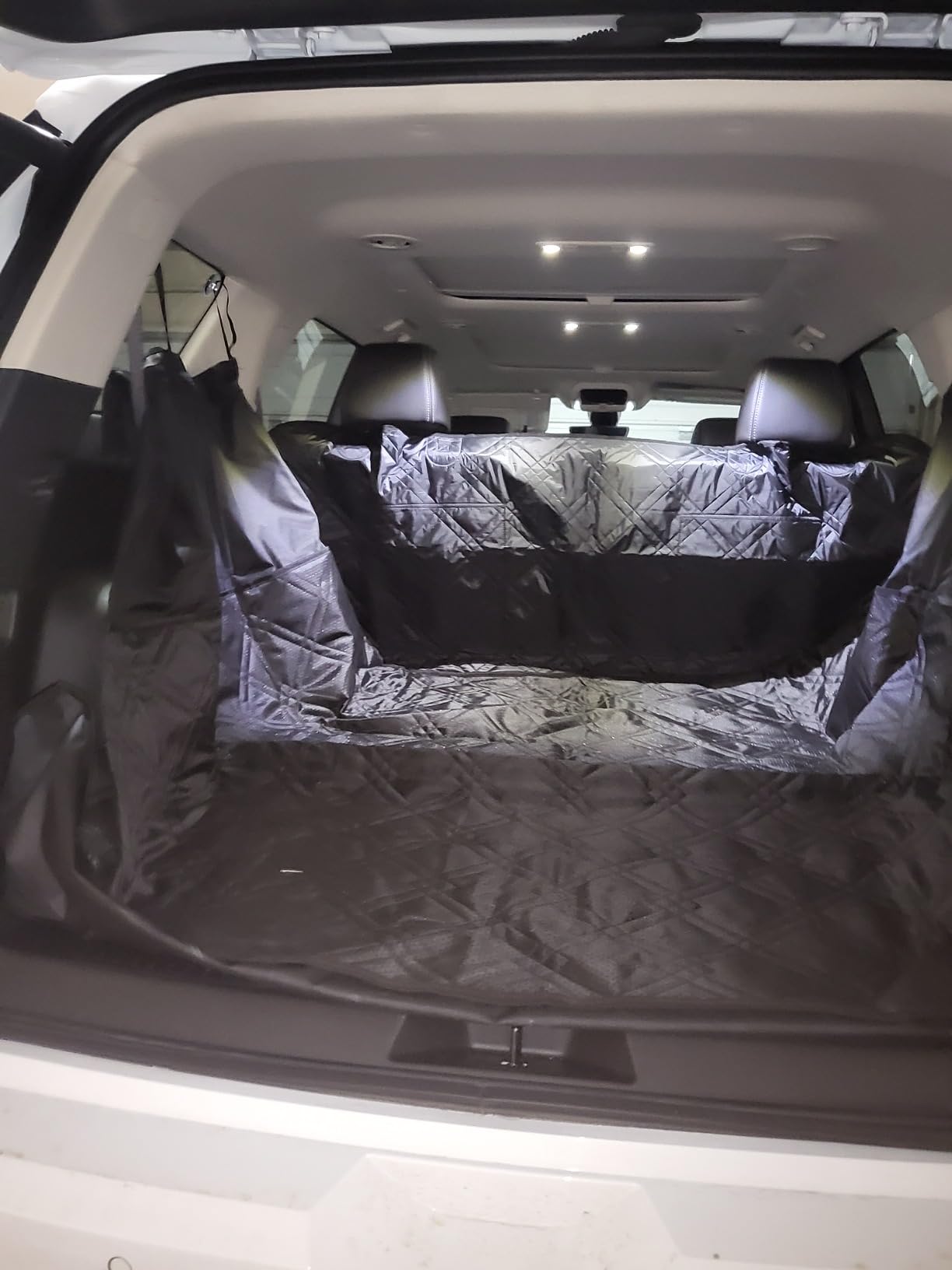 SUV Cargo Liner for Dogs 53x80 Pet Dog Cargo Liner Dog Car Seat Cover for Back of SUV Trunk Cover for Dogs with Side Walls customer photo 2