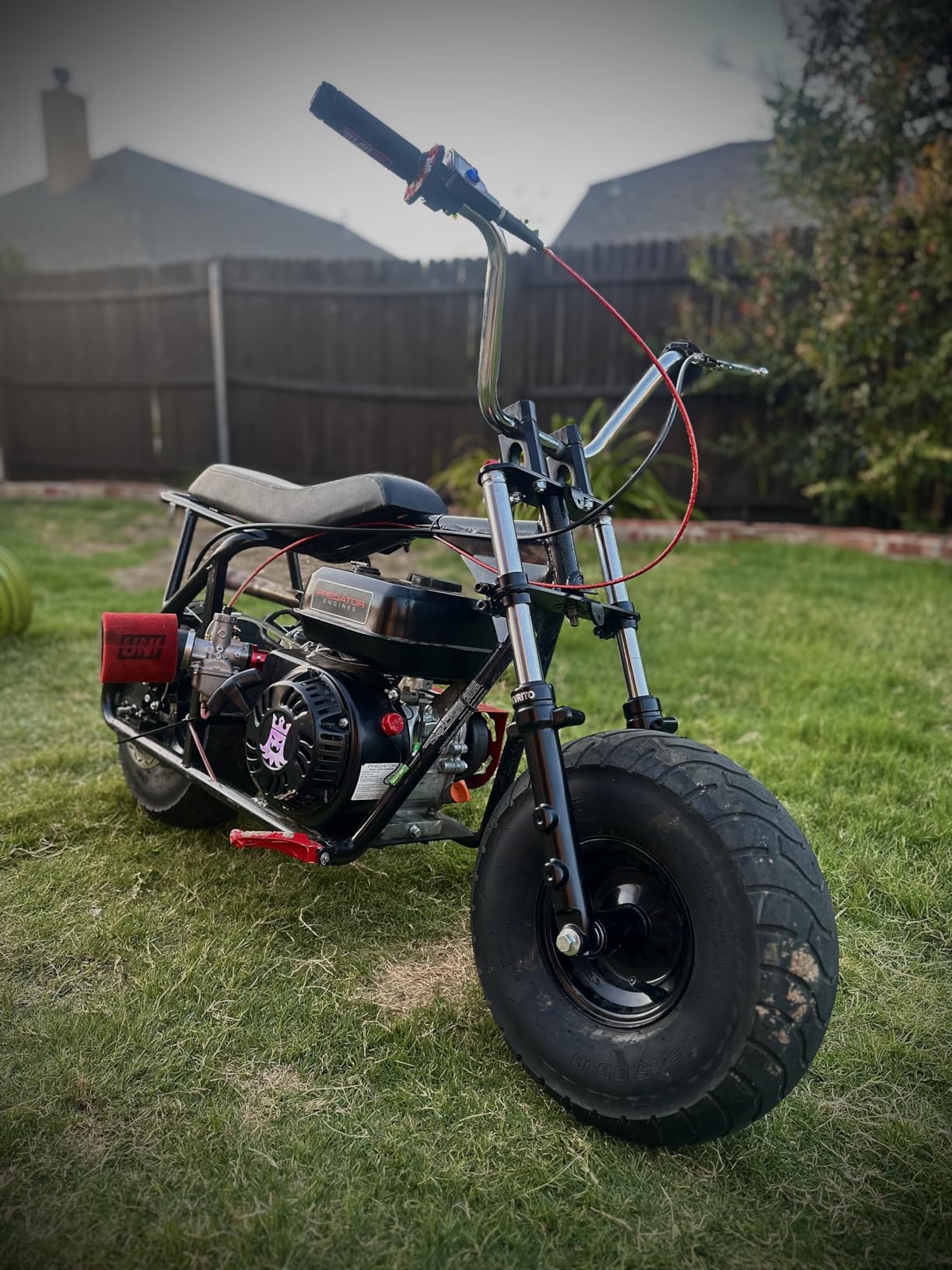 Mini Bike Front Forks Suspension Kit Replacement for Monster Mega Moto MMB80 MMB105 Motovox MBX10 MBX11 GMB100 Coleman CT100U Baja DB30 TrailMaster Storm 200 Parts 7/8 22mm Handlebar Risers customer photo 1