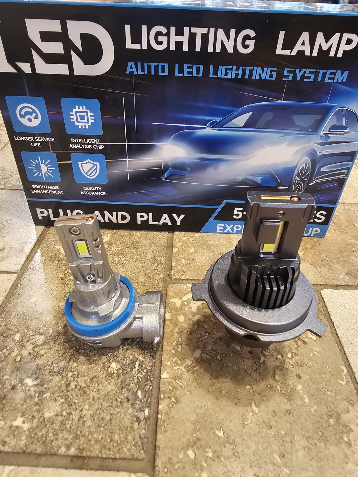 Fit for Toyota Tundra 2014-2021 Light Bulbs, High/Low Beam Fog Light Bulbs Combo, 800% Brightness, 6000K Cool White, Plug and Play, Pack of 4 customer photo 1