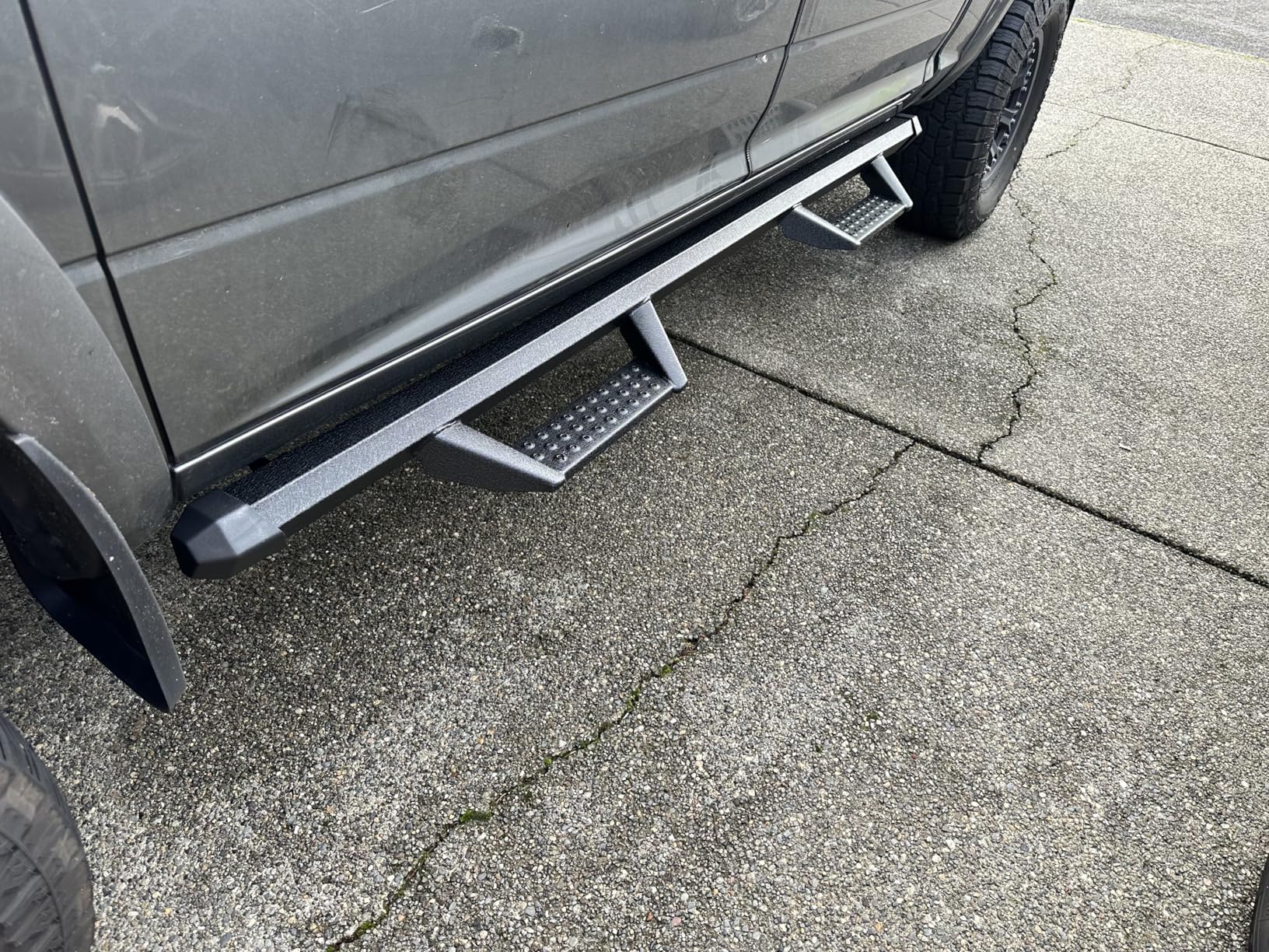 Running Boards Compatible with 2025 2026 Toyota 4Runner(Without Side Skirts), Dual-Stage Textured Black Powder Coated, 4Runner 4 Inch Drop Down Side Steps Made with Carbon Steel. customer photo 1