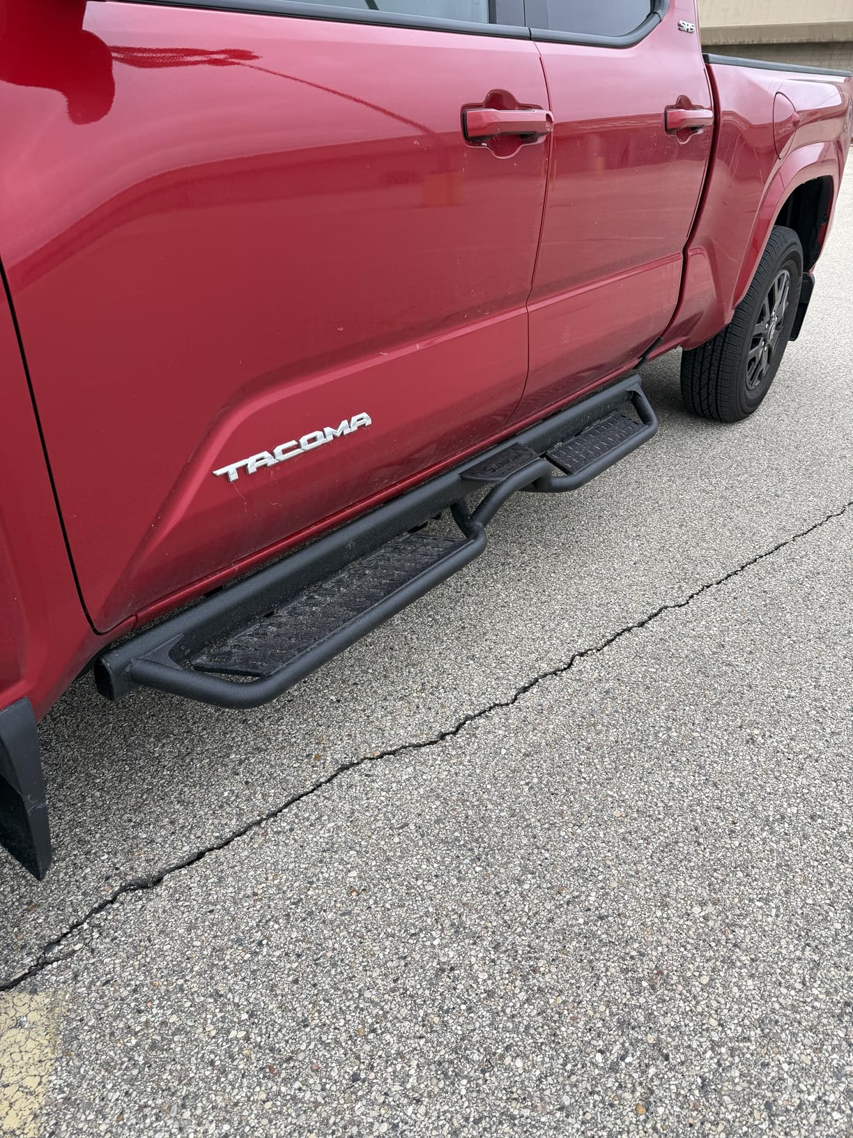 Running Boards Compatible with 2025-2026 Toyota 4Runner(Without Side Skirts), Two-Stair Side Steps, 6 Inch Black Step Bars, 4Runner Nerf Bars with Middle Steps customer photo 2
