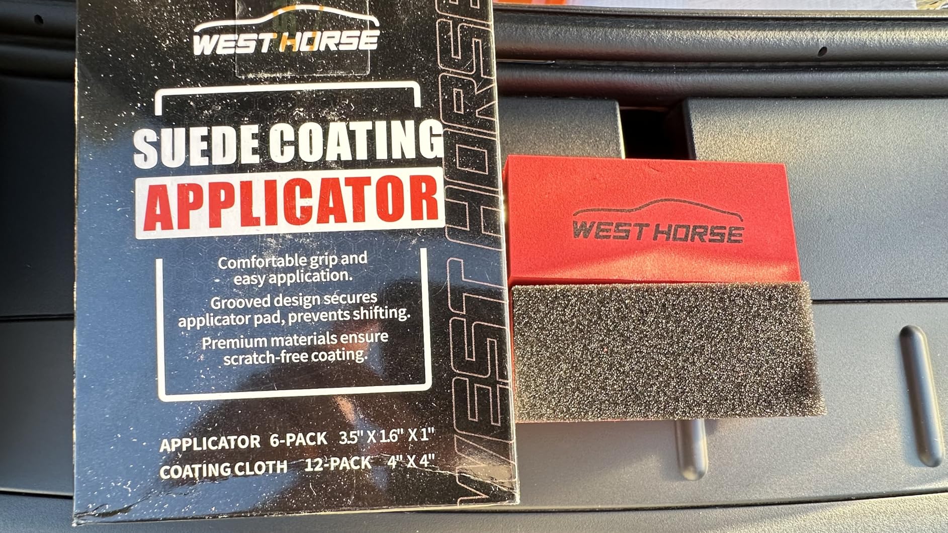 6PCS Ceramic Coating Applicator Sponge Blocks + 12PCS Suede Cloth - Premium Car Detailing Kit for Paint Protection, Wax & Nano Coating Application customer photo 2