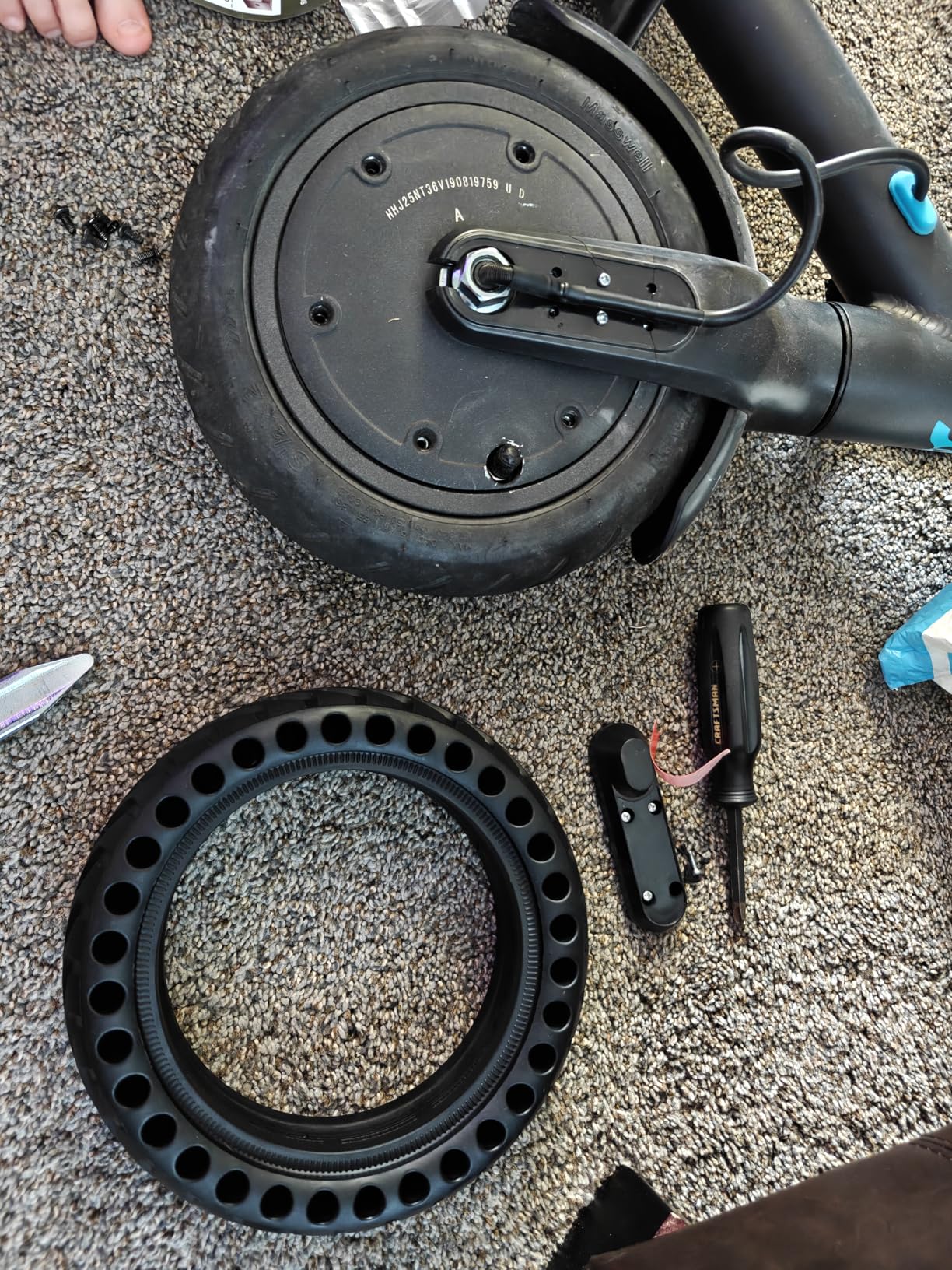 8.5x2 Inch Electric Scooter Solid Tires, 50/75-6.1 Rubber Replacement Wheels for Gotrax GXL V2/XR/APEX & Xiaomi M365/M365 Pro/1S/Pro 2 & All 8.5